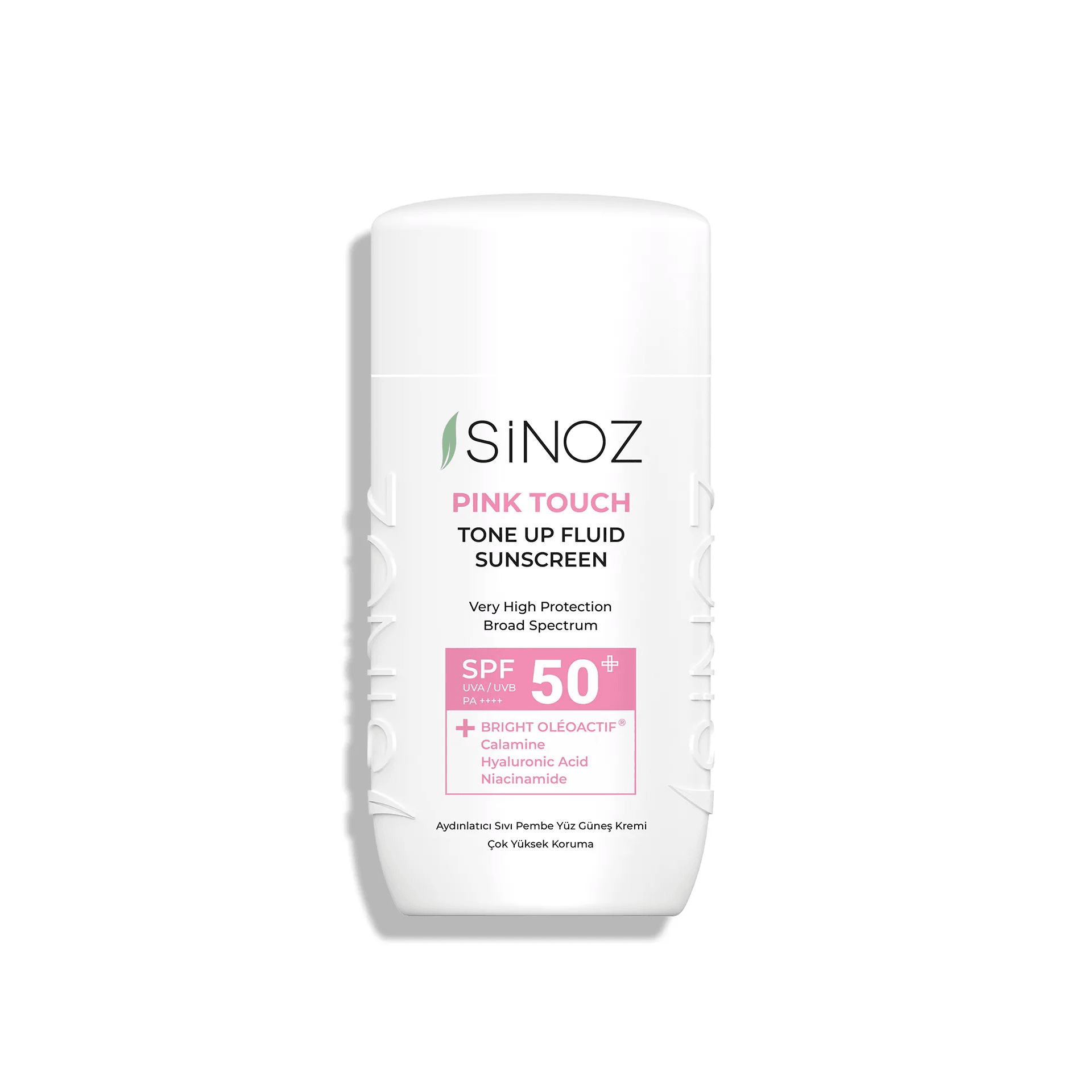 Sinoz Spf50 Pink Touch Aydınlatıcı Sıvı Yüz Güneş Kremi 50mL