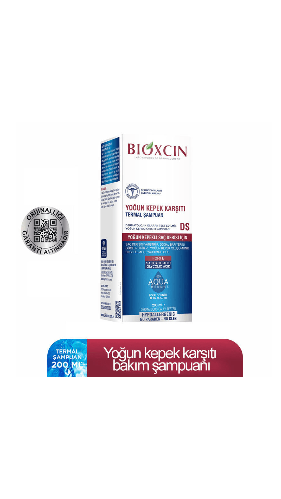 Bioxcin Aqua Thermal Yoğun Kepek Karşıtı Şampuan Ds 200mL