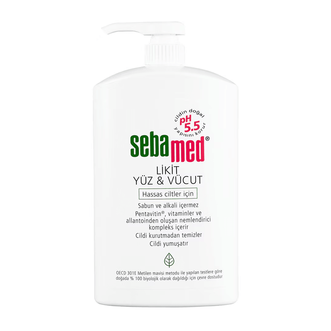 Sebamed Likit Yüz ve Vücut Temizleyici Likit 1000mL