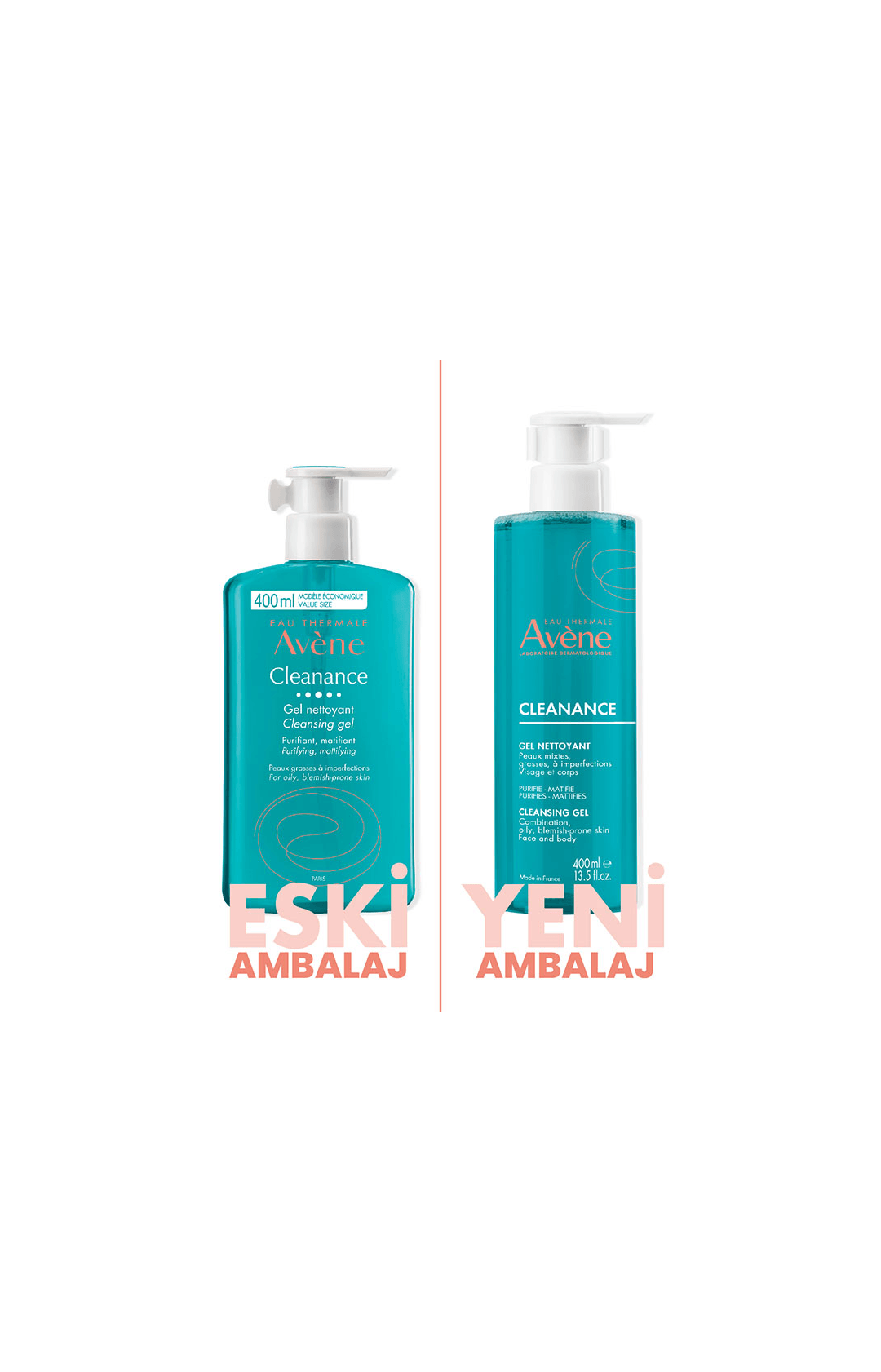 Avene Cleanance Gel Nettoyant Yüz ve Vücut Temizleme Jeli 400mL