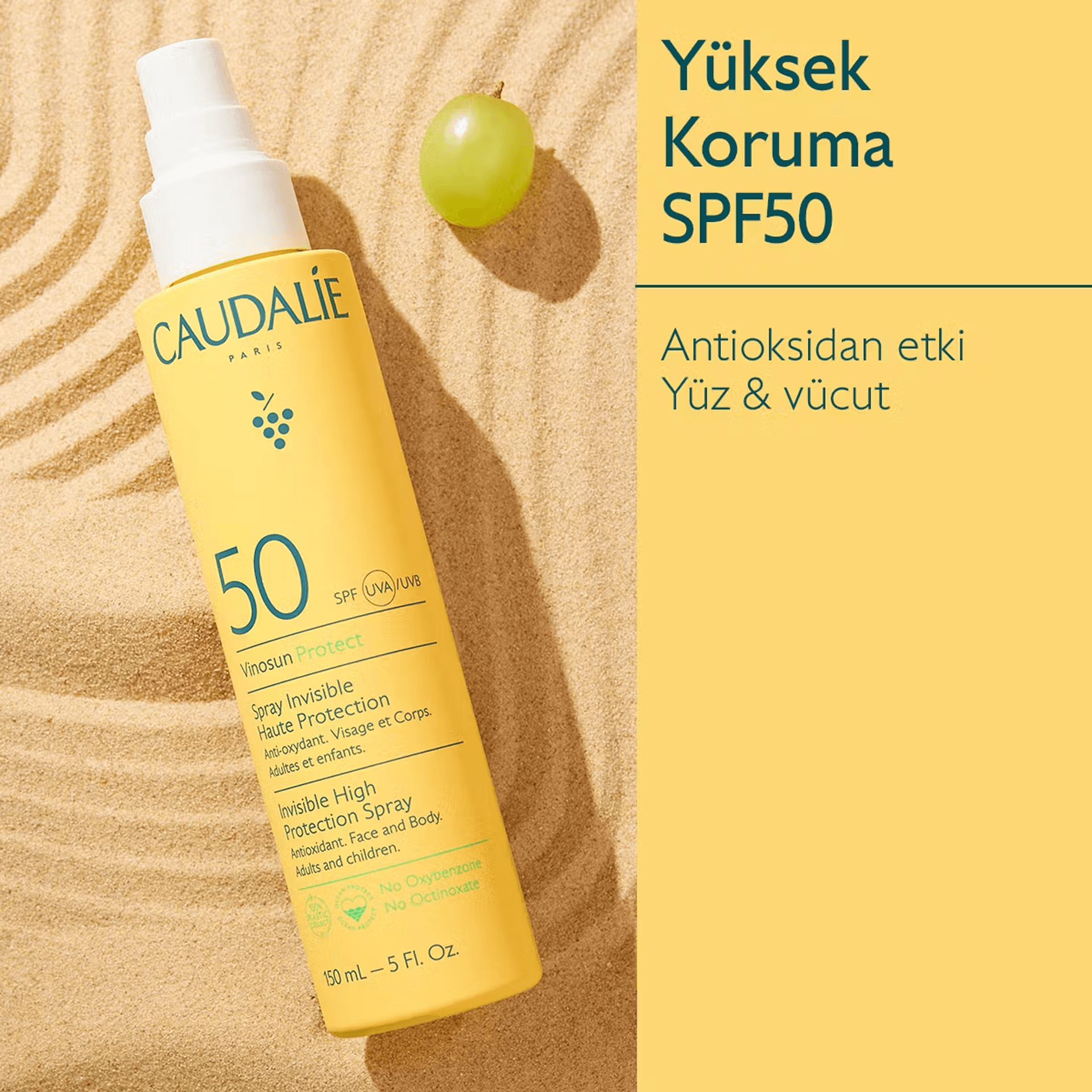 Caudalie Vinosun Protect Yüksek Koruma Sağlayan Güneş Spreyi SPF50 150mL