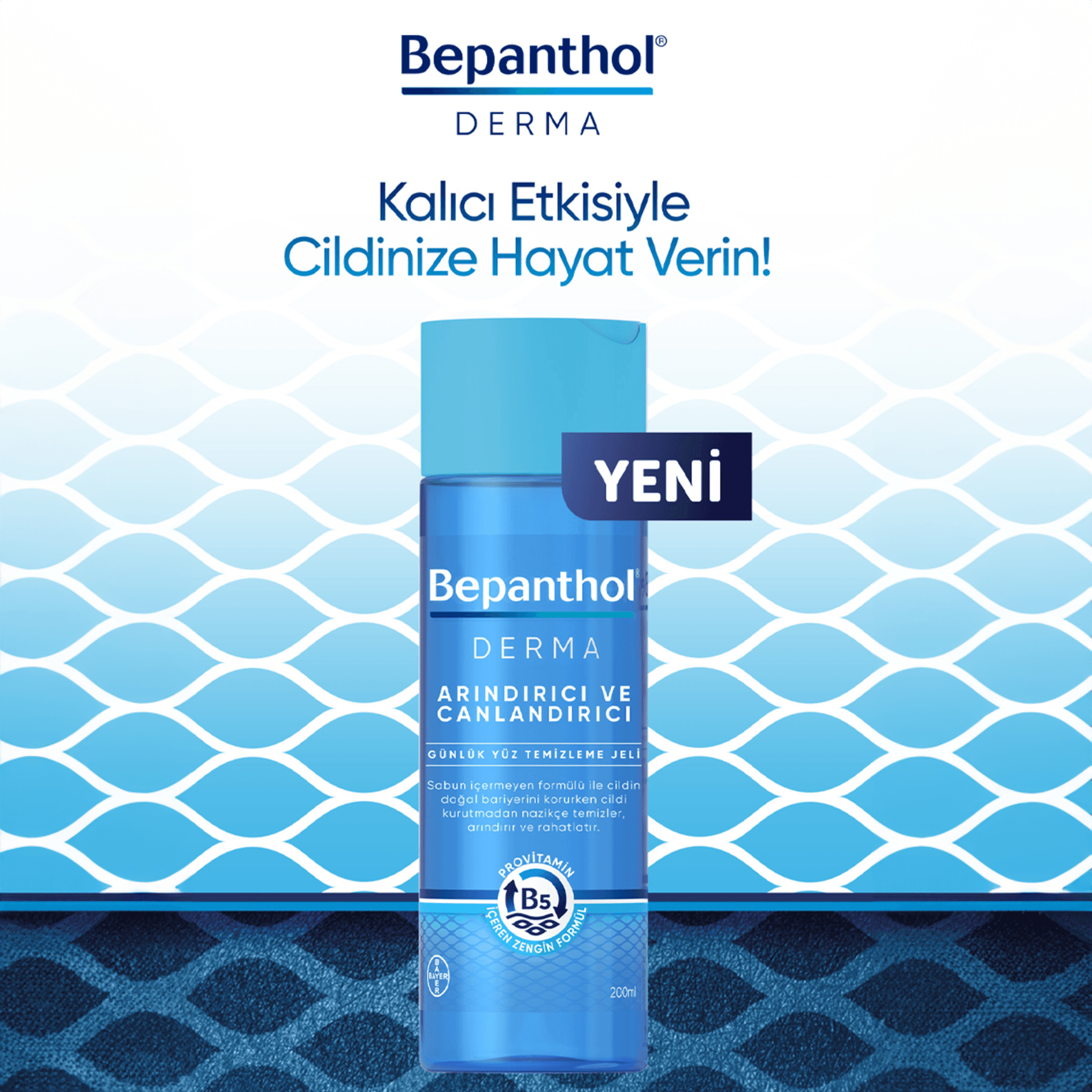 Bepanthol Derma Arındırıcı ve Canlandırıcı Yüz Temizleme Jeli 200mL