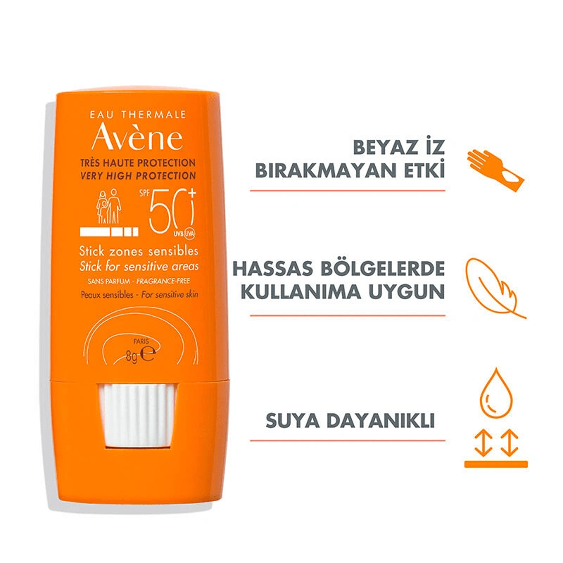 Avene Hassas Bölgeler İçin Güneş Koruyucu Stick Spf50 8Gr