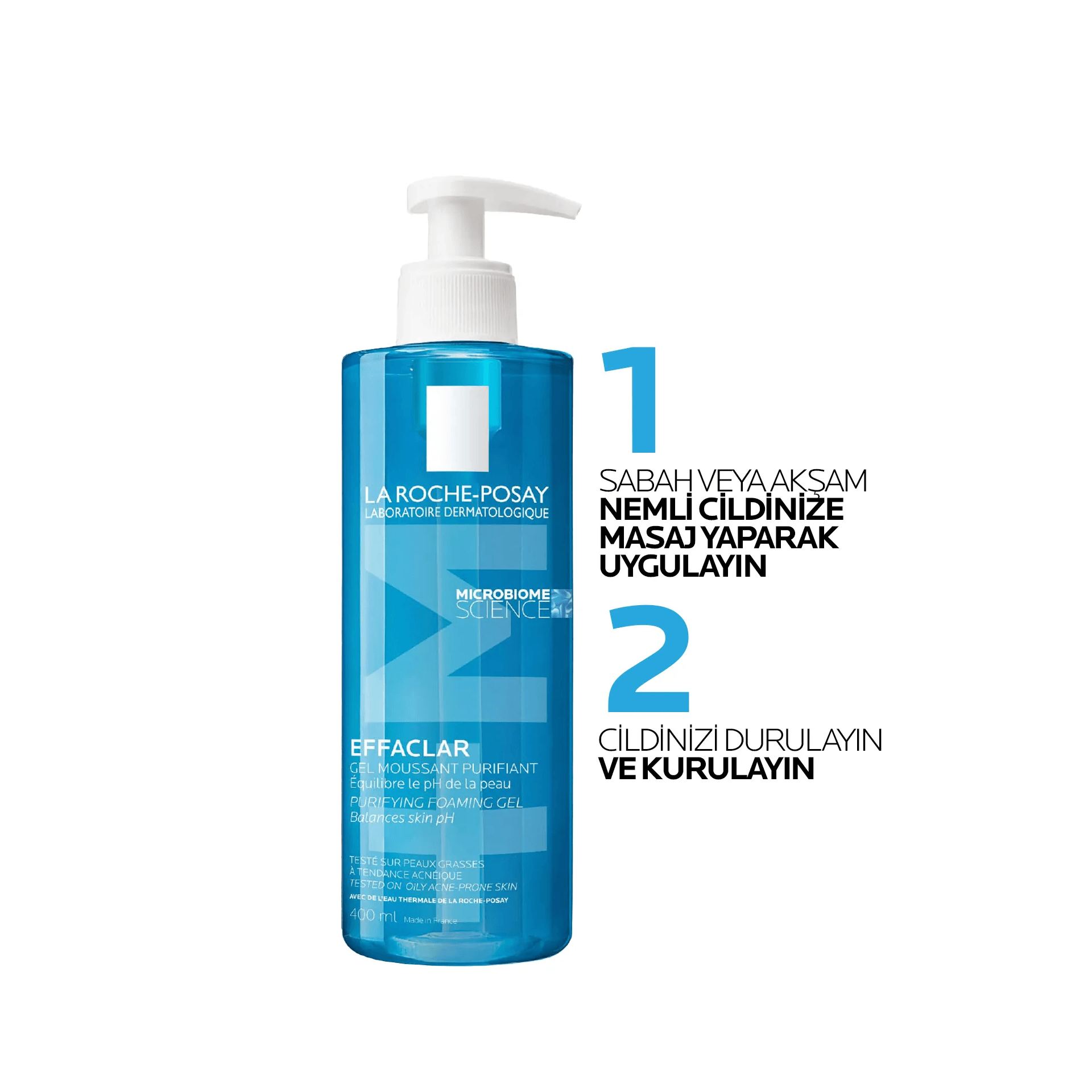 La Roche Posay Effaclar Yağlı Ve Akneye Eğilimli Ciltler Için Yüz Temizleme Jeli 400mL