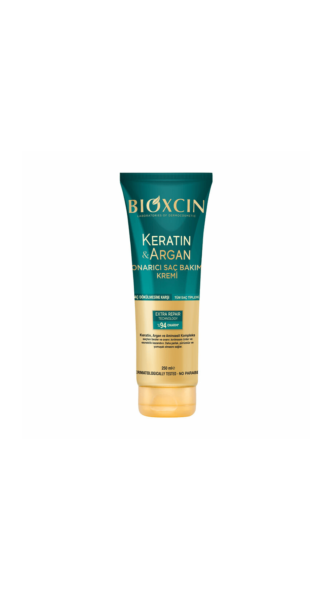 Bioxcin Keratin ve Argan Onarıcı Saç Bakım Kremi 250mL
