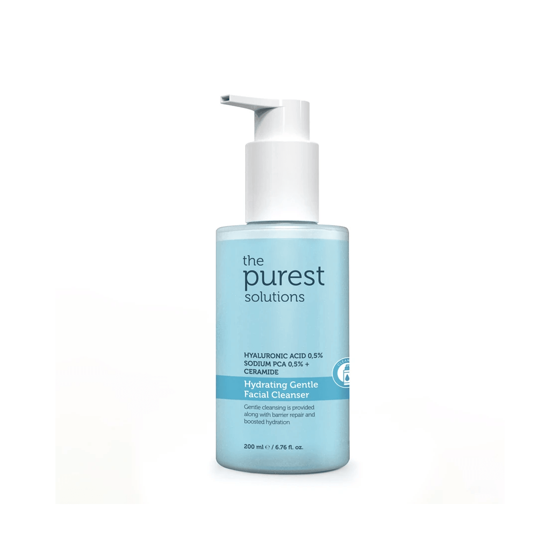 The Purest Solutions  Kuru Ve Karma Ciltler İçin Nemlendirici Ve Bariyer Onarıcı Hyalüronik Asit Yüz Temizleme Jeli 200mL 