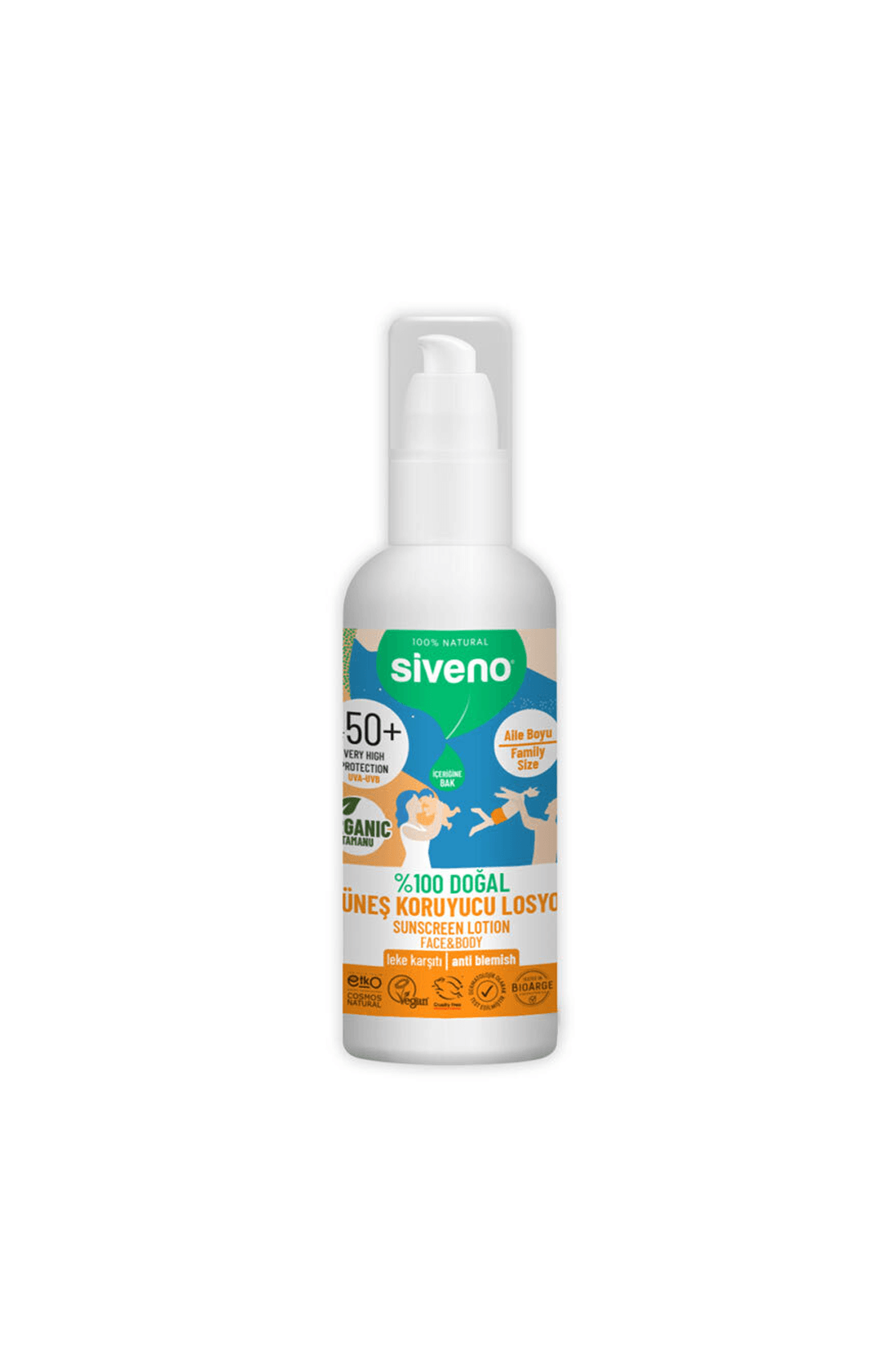 Siveno %100 Doğal Güneş Koruyucu Losyon 100mL