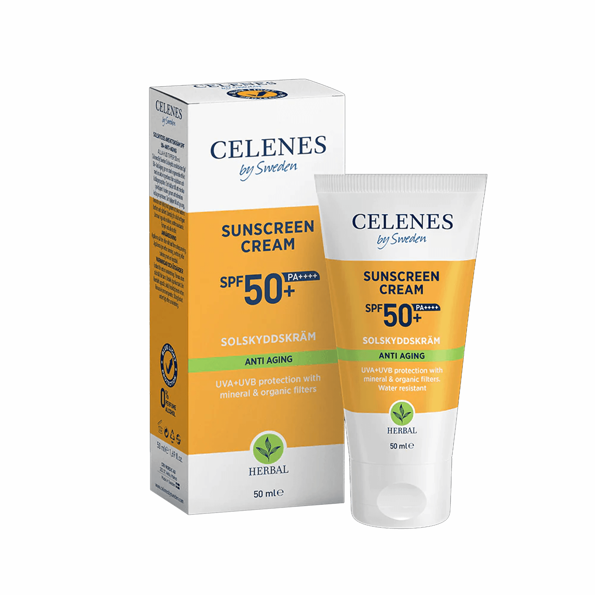 Celenes By Sweden Herbal Yaşlanma Karşıtı Güneş Kremi 50+Spf 50mL