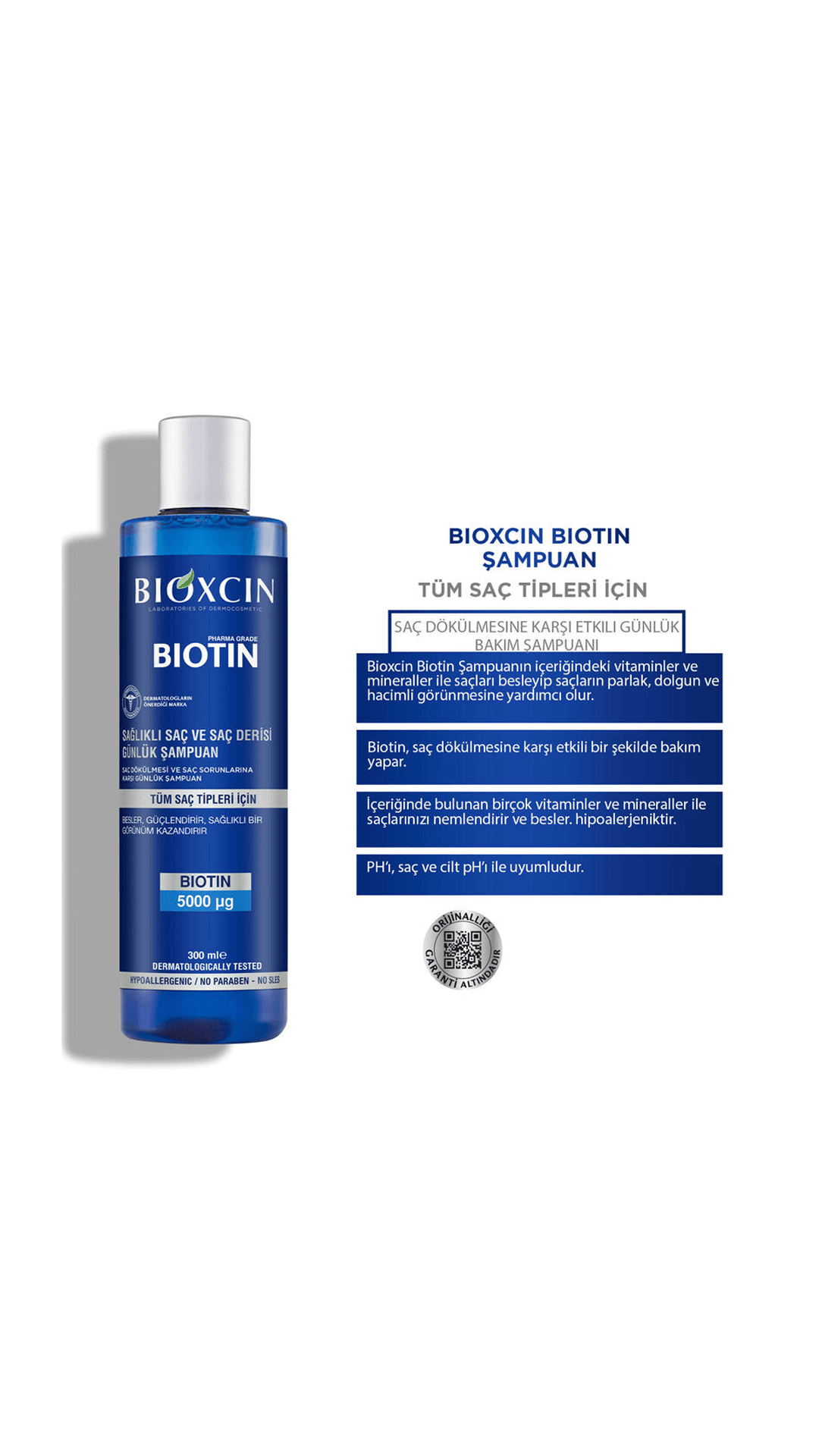Bioxcin Biotin Şampuan 300mL 