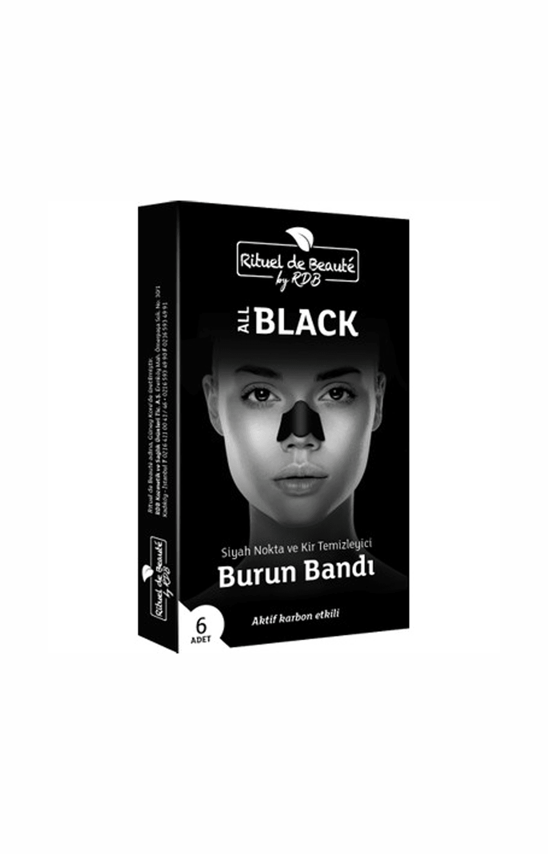 Rituel de Beaute  Aktif Karbon Siyah Nokta Burun Bandı 6 Adet