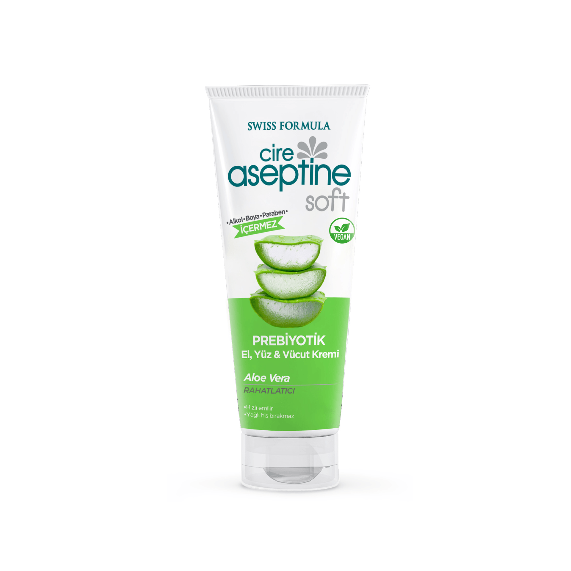 Cire Aseptine Soft Aloe Vera Özlü Yatıştırıcı Besleyici Prebiyotikli Krem 75 mL