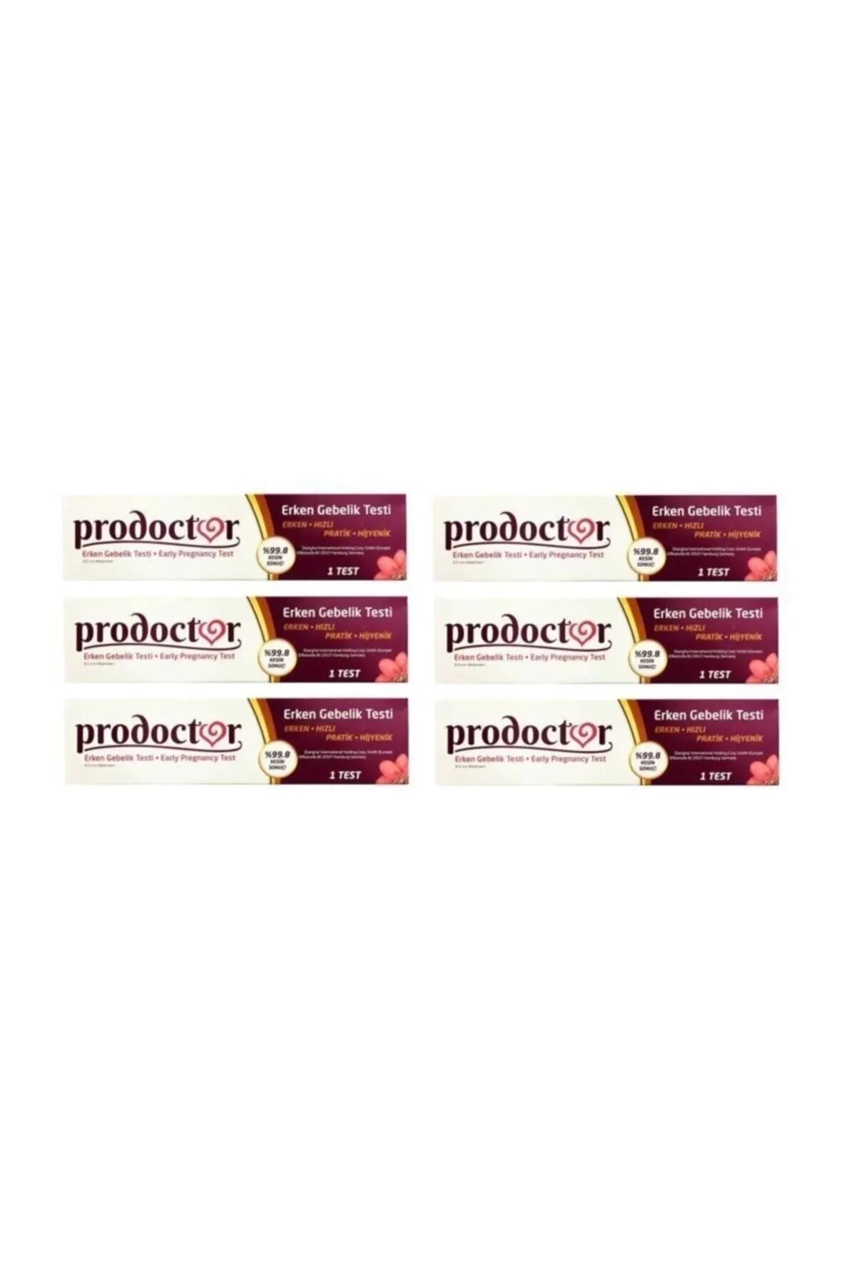  Prodoctor Pratik Erken Gebelik Testi 6'lı Paket