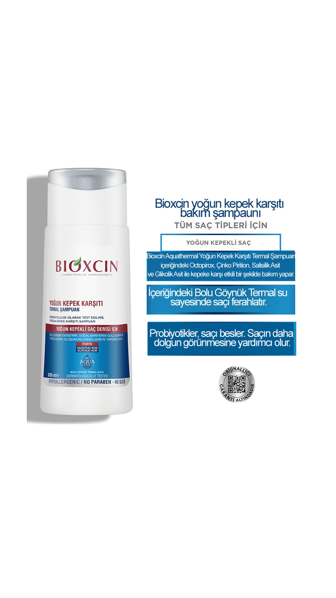Bioxcin Aqua Thermal Yoğun Kepek Karşıtı Şampuan Ds 200mL
