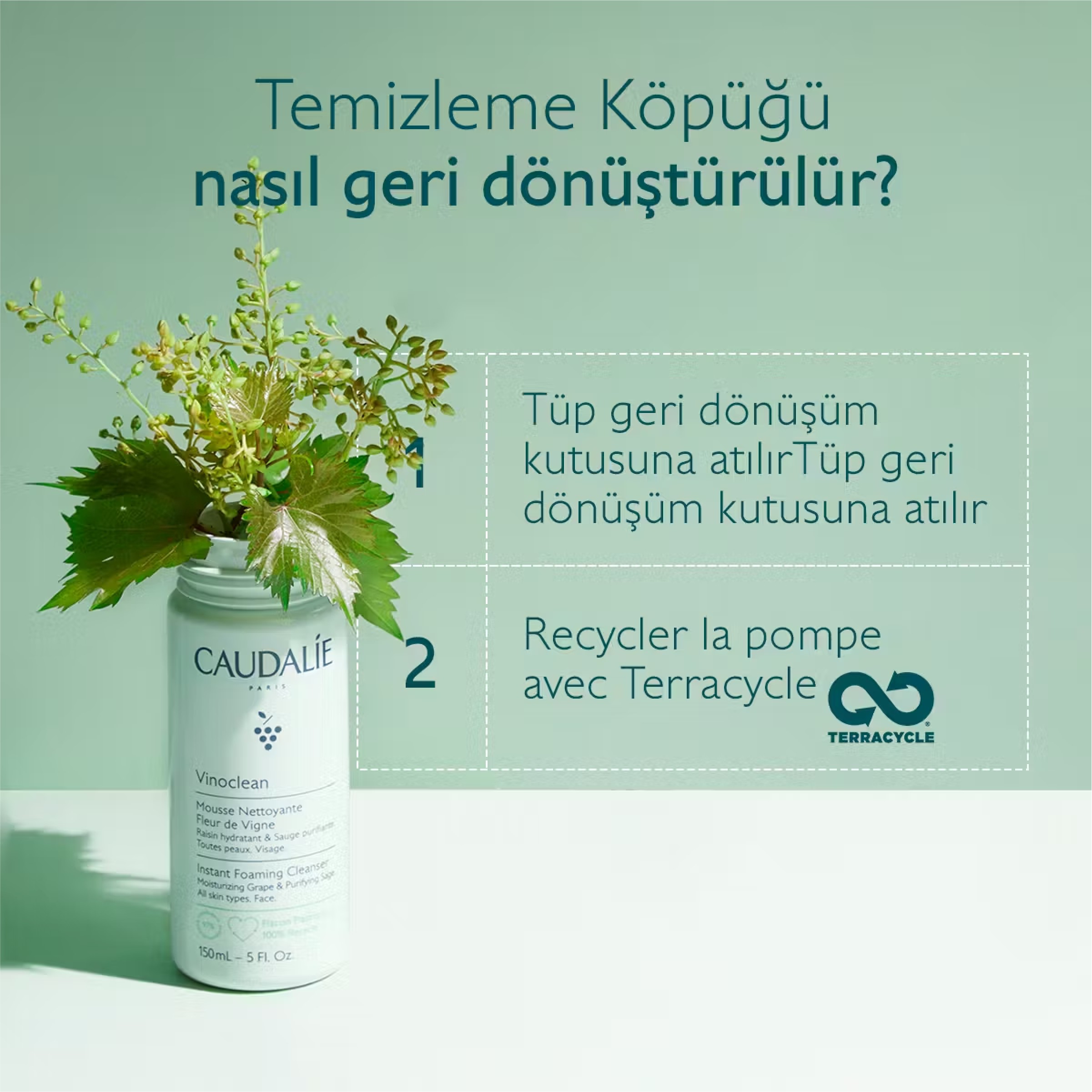 Caudalie Vinoclean Yeni Köpük Temizleyici 150mL