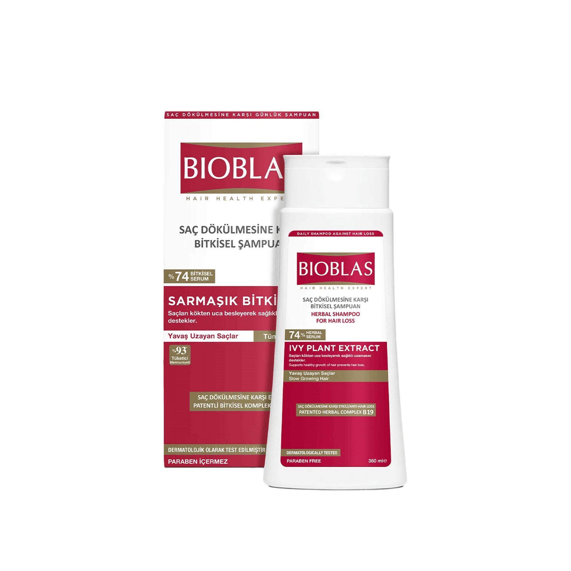 Bioblas Sarmaşık Bitki Özü - Saç Dökülmesine Karşı Bitkisel Şampuan 360mL