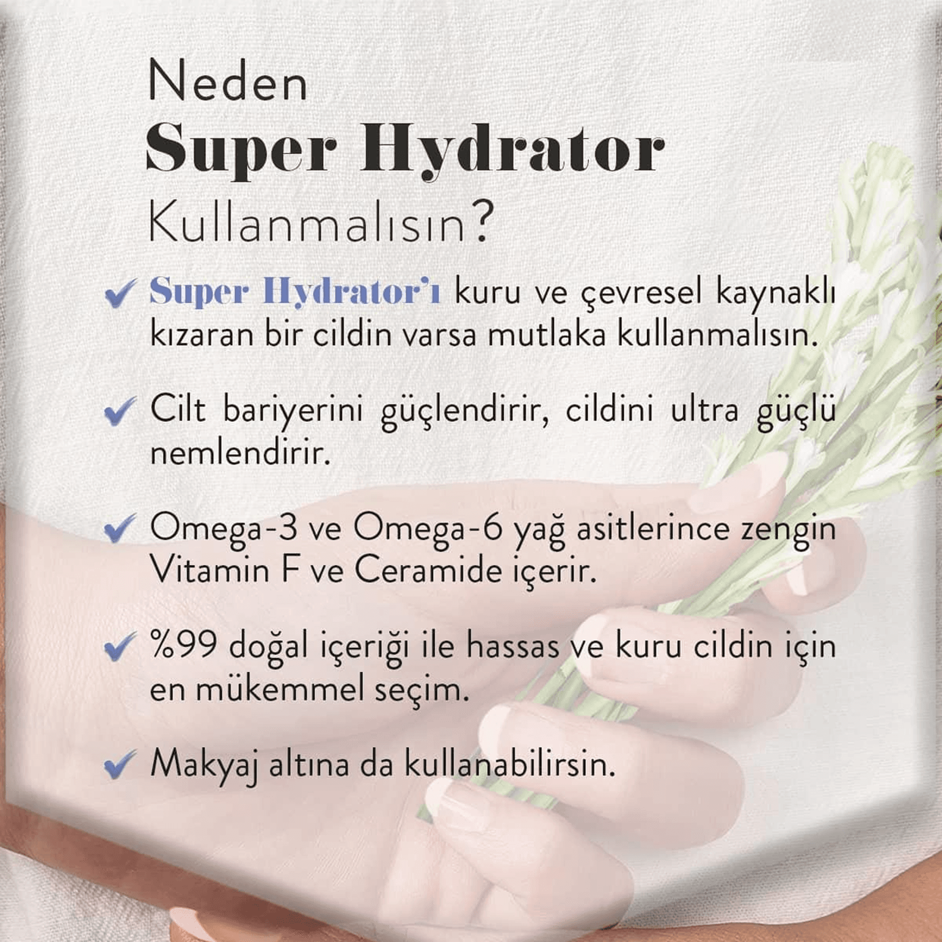 Herbaderm Super Hydrator Yoğun Nemlendirici Ceramide 50mL