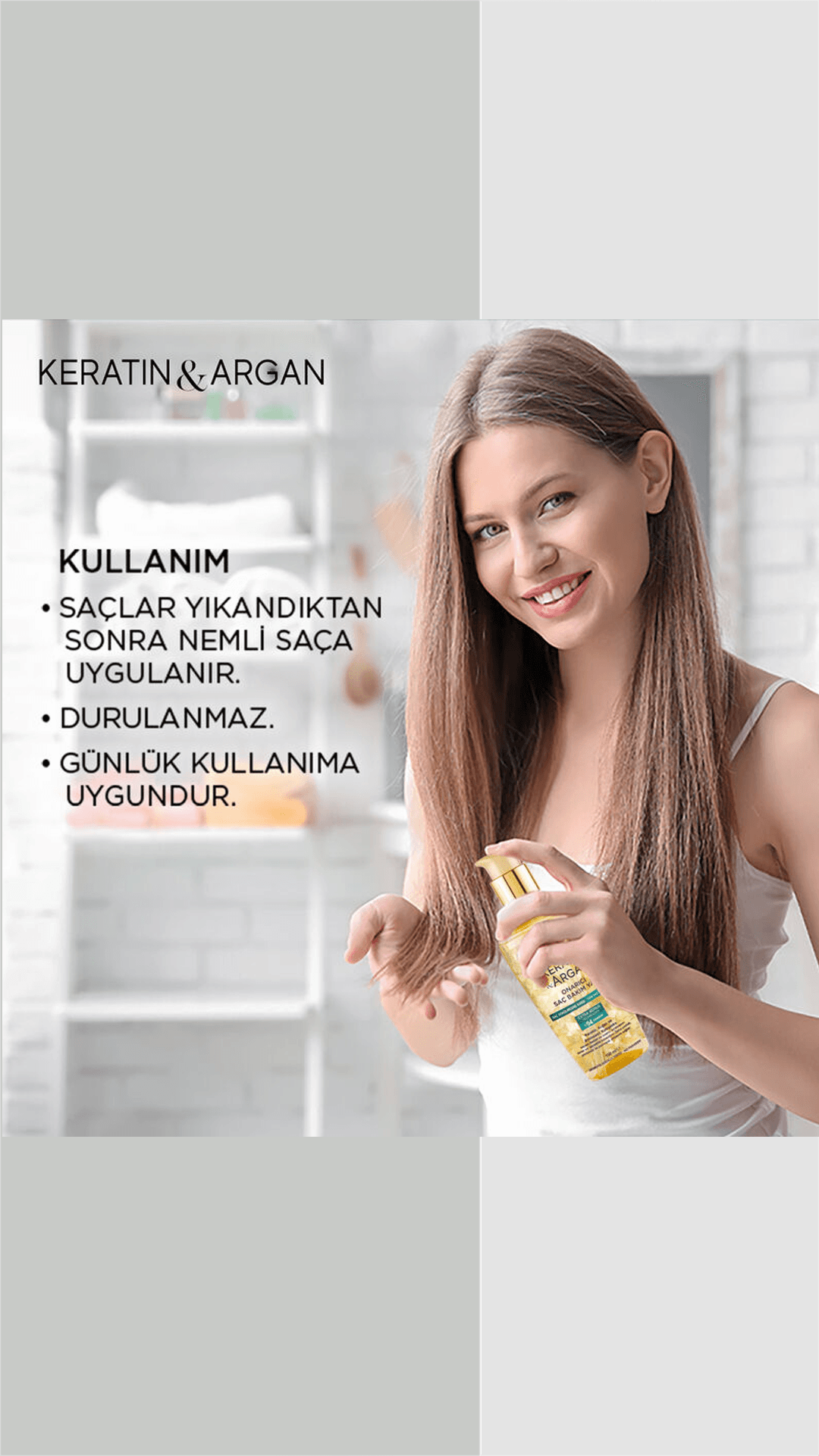 Bioxcin Keratin ve Argan Onarıcı Saç Bakım Yağı 150mL