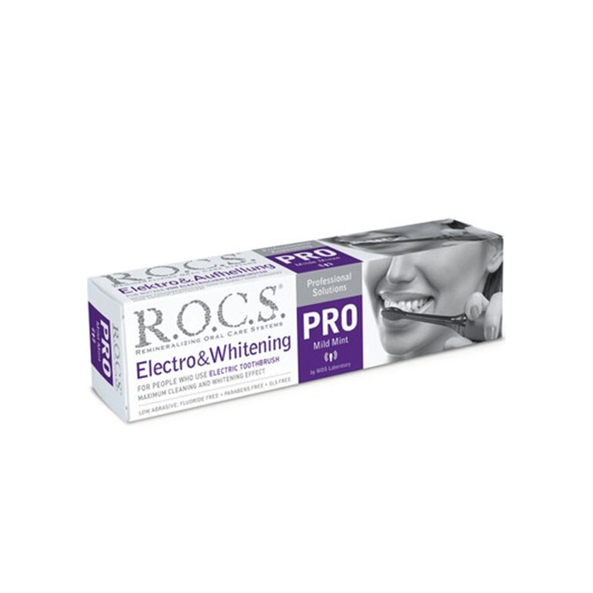 Rocs Pro Elektro - Beyazlatma Hafif Naneli Diş Macunu 60mL