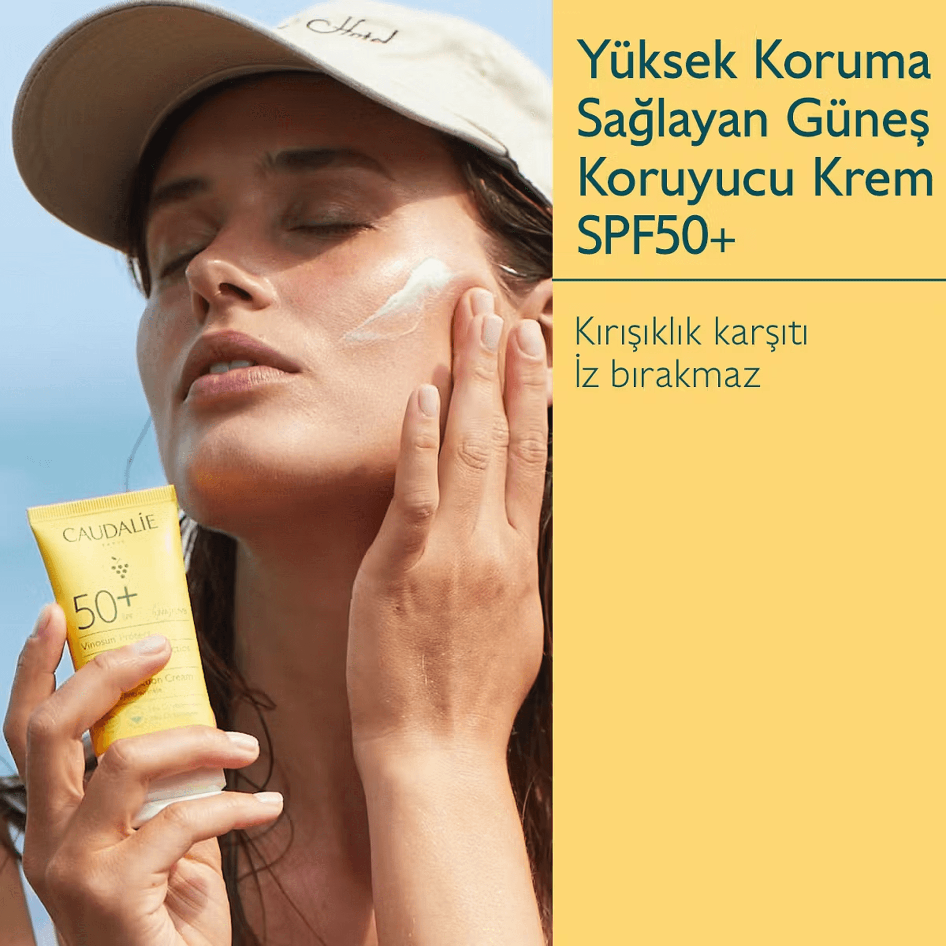 Caudalie Vinosun Protect Yüksek Koruma Sağlayan Güneş Koruyucu SPF50 Krem 50mL