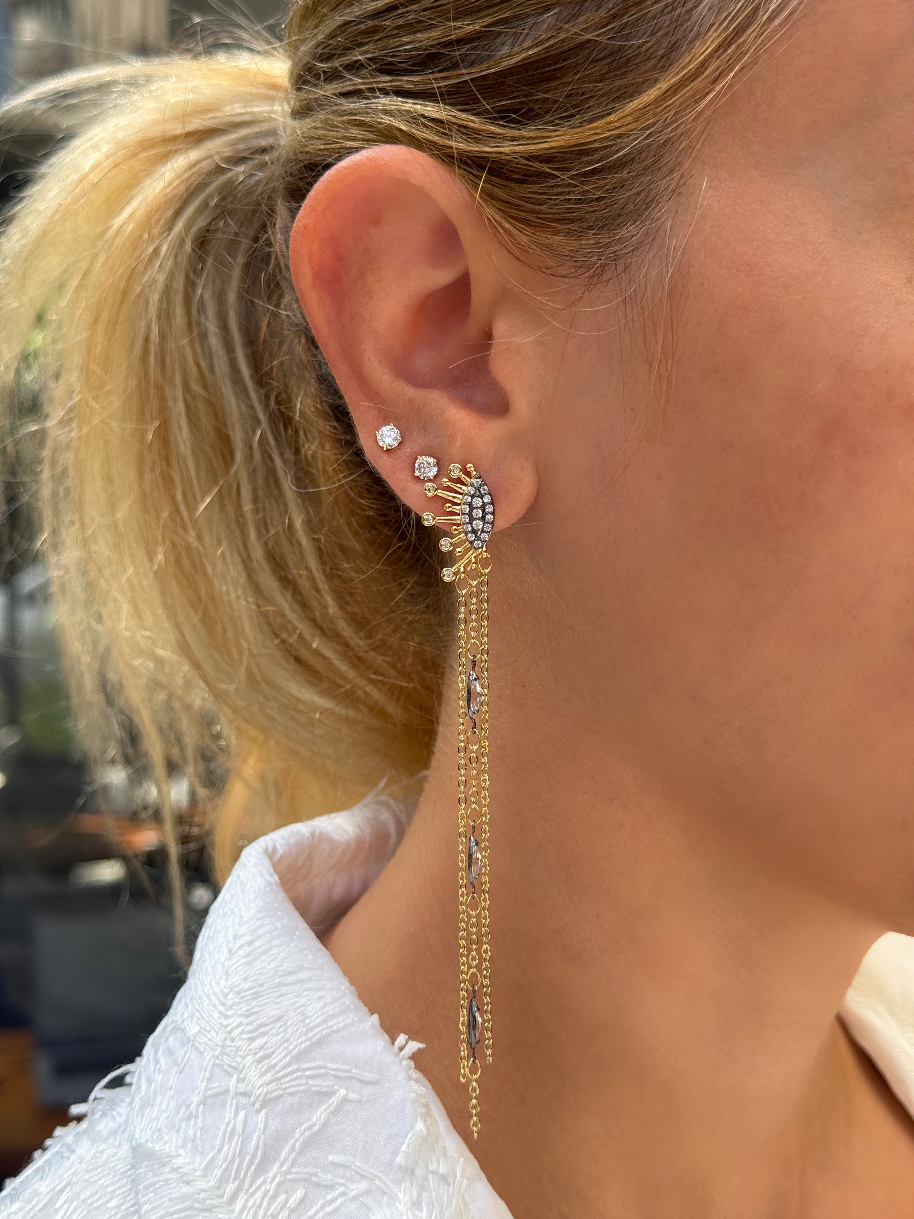 Sallantılı Göz Küpe