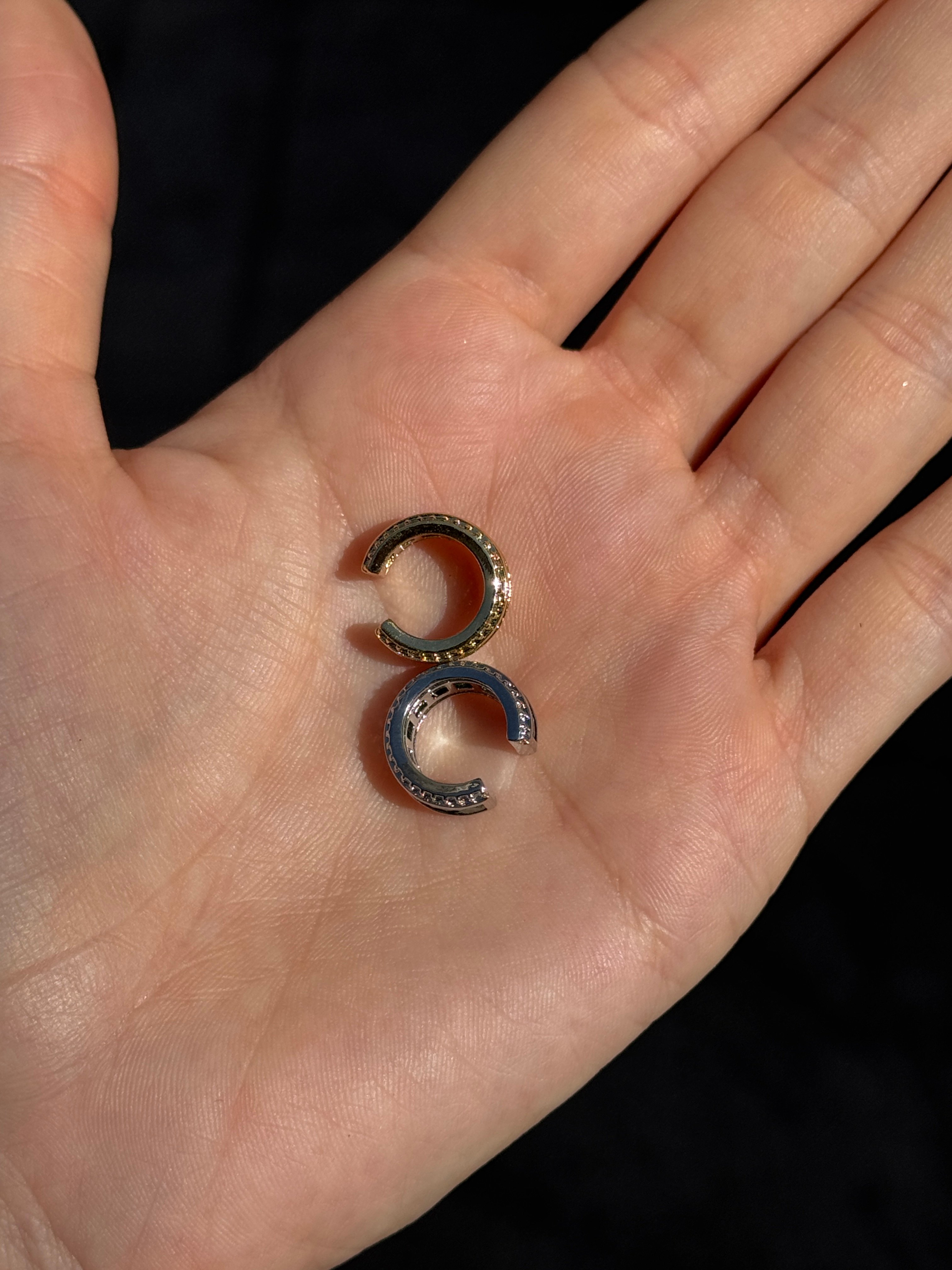 Yeşi Taşlı Earcuff