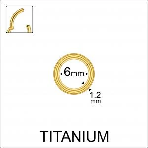 Düz Halka Titanyum Piercing