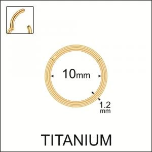 Düz Halka Titanyum Piercing