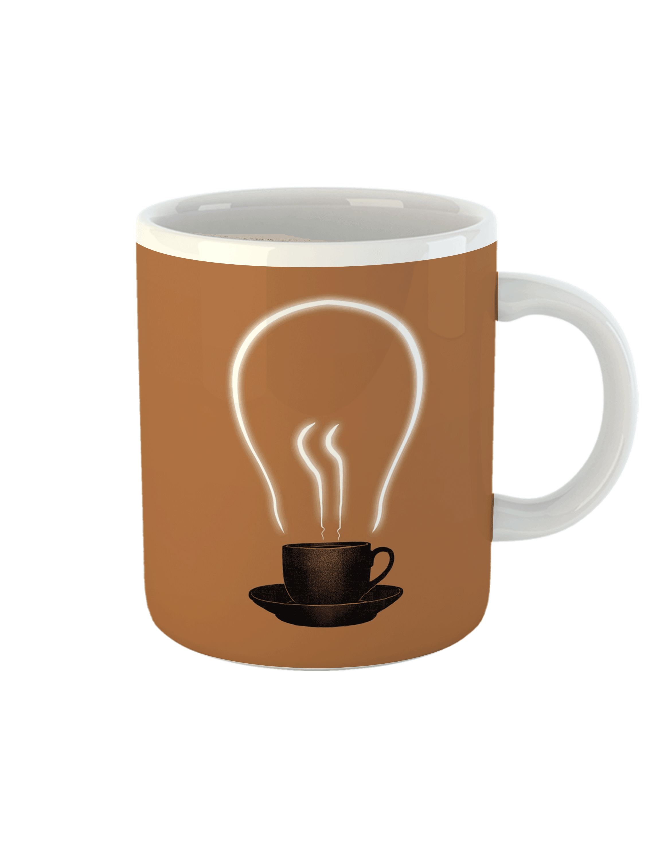 Kahve ve Işık Temalı Kupa Bardak