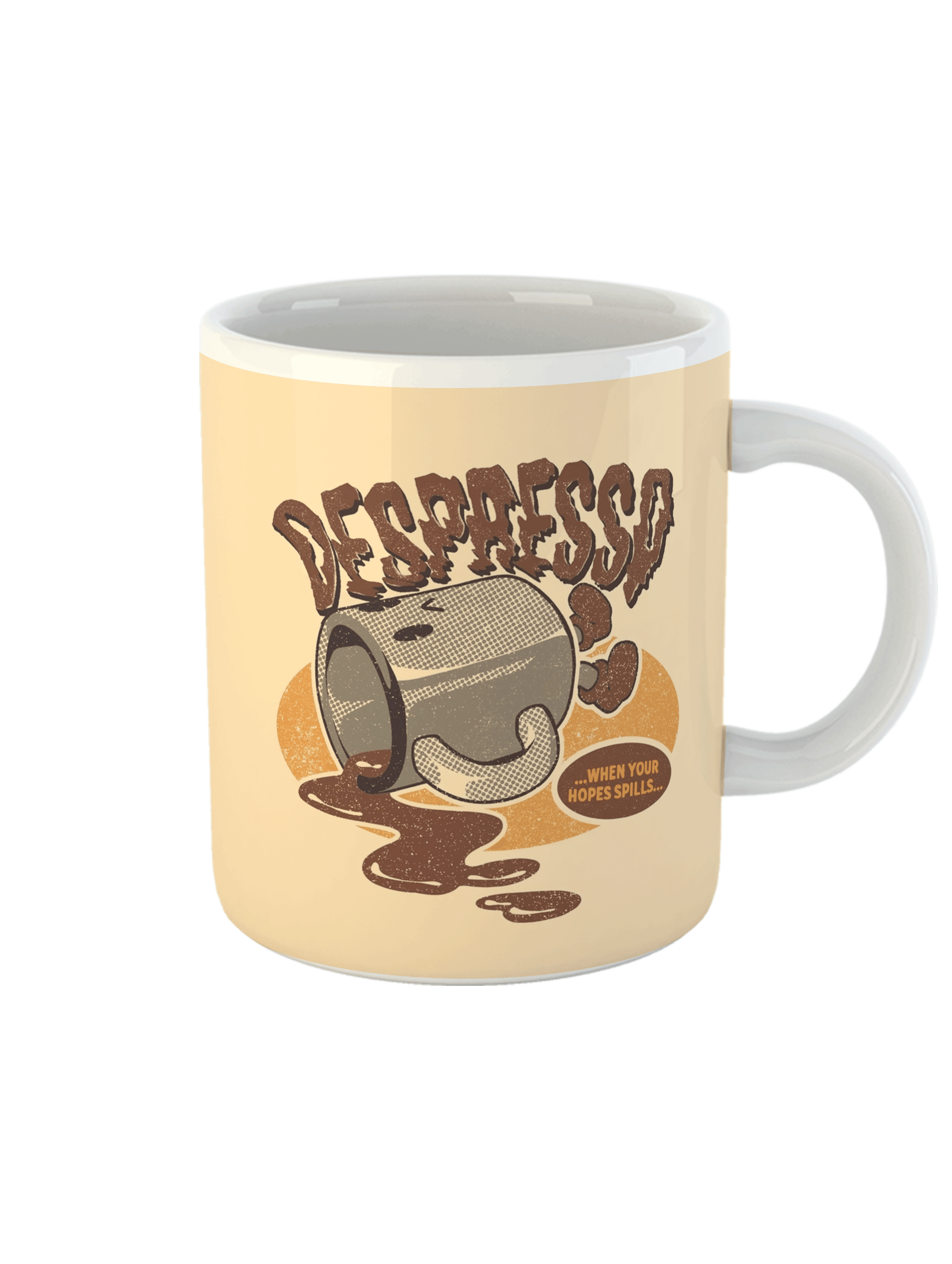 Japon Retro Despresso Temalı Kupa Bardak