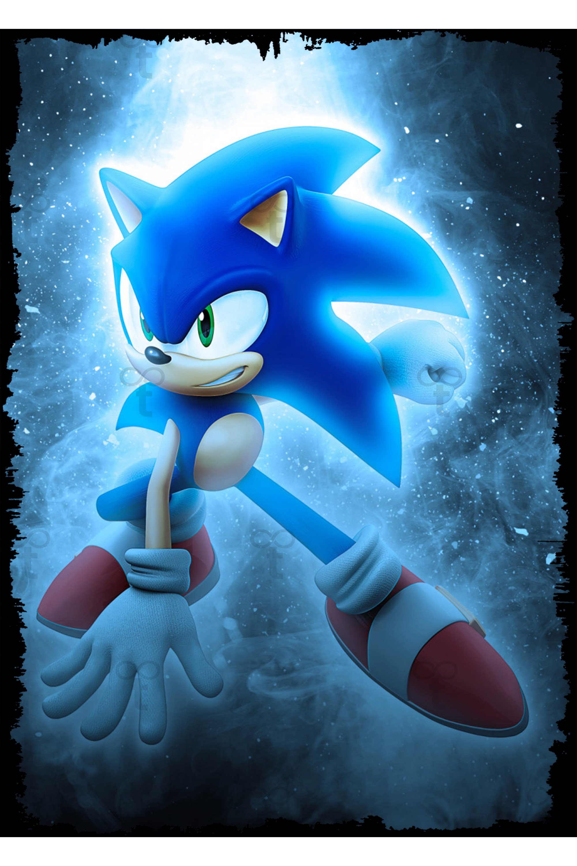 Sonic The Hedgedog Oyun Tema Ahşap Tablo