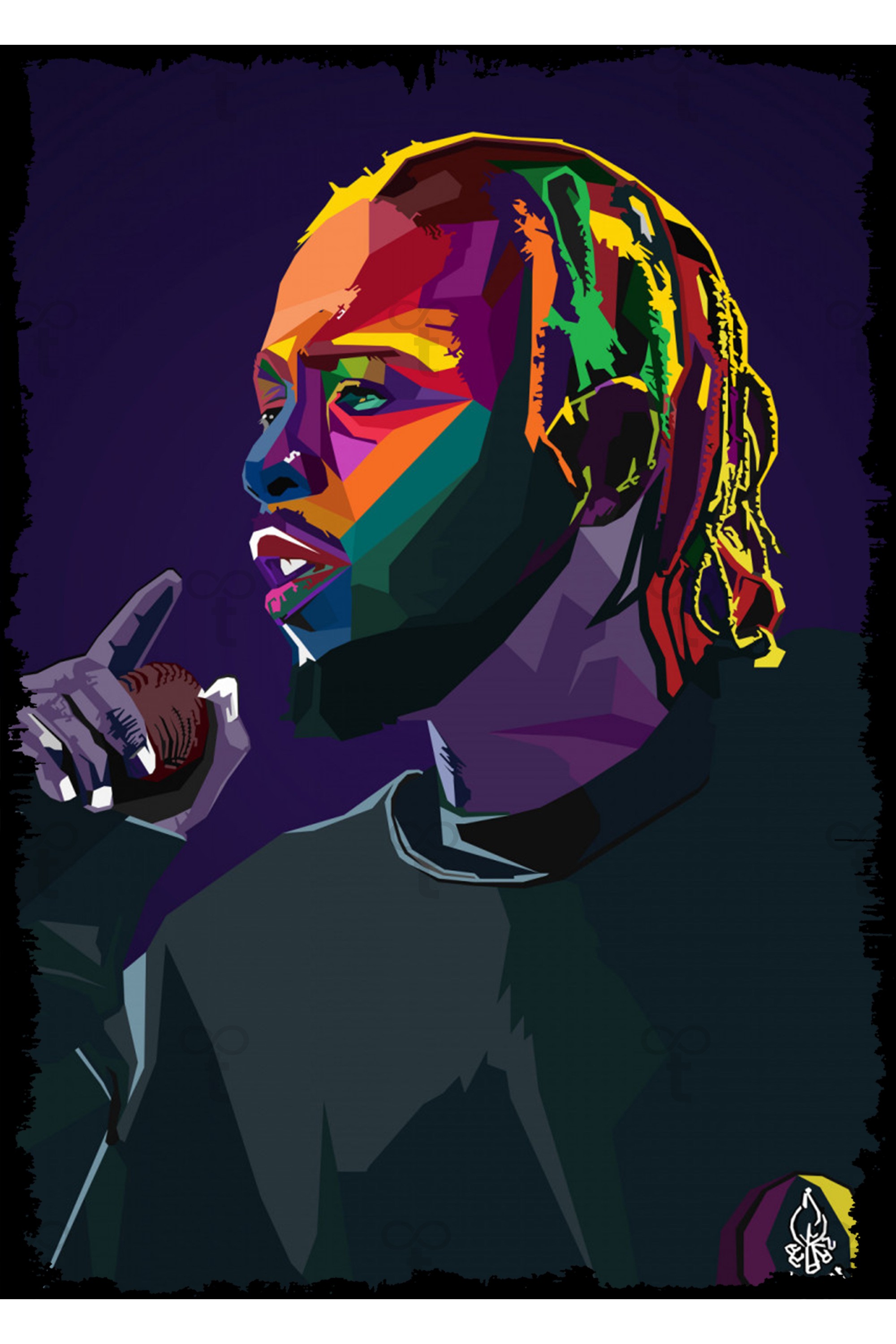 Kendrick Lamar Ünlü Tema Ahşap Tablo