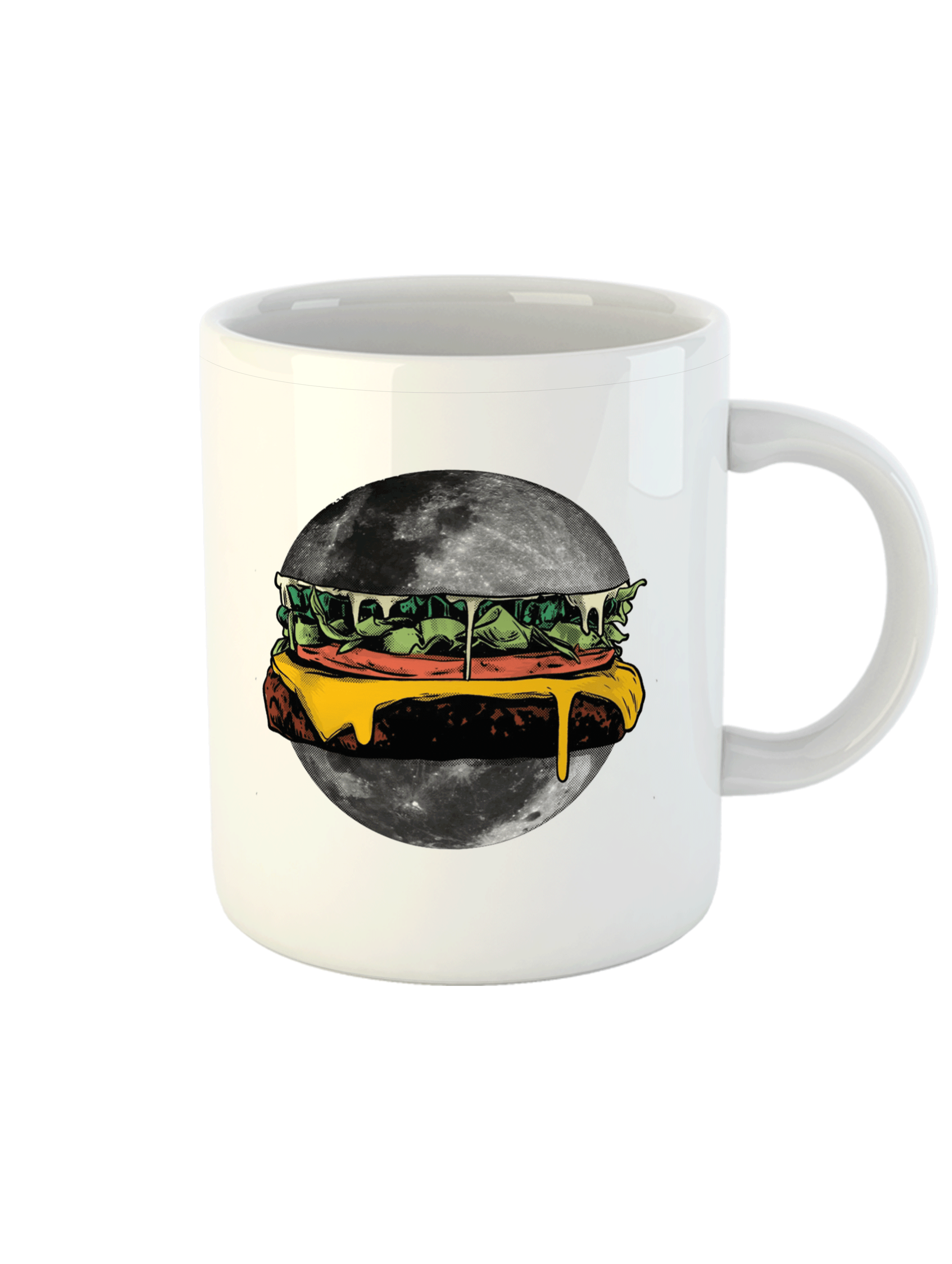 Uzay Hamburgeri Temalı Kupa Bardak