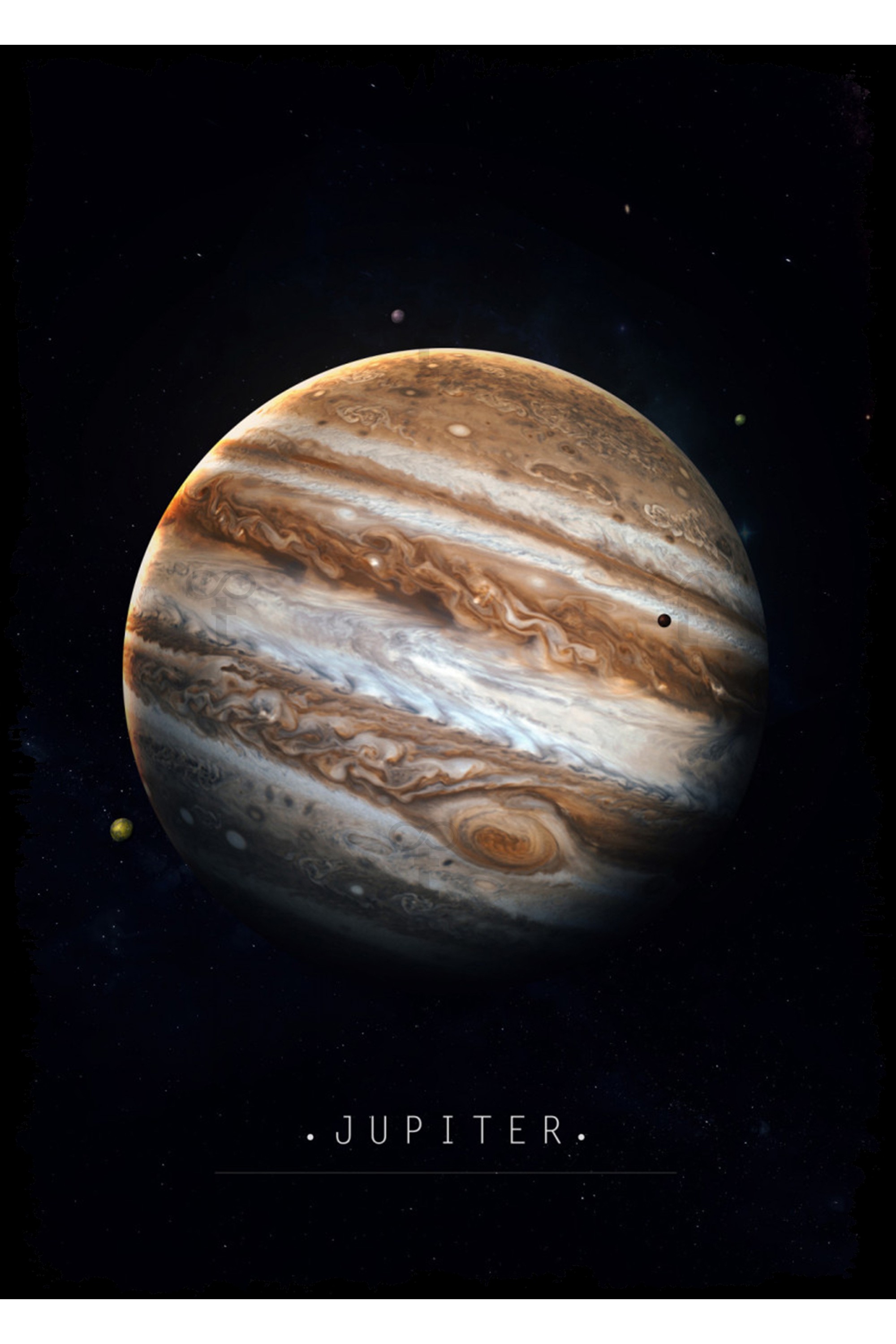 Jüpiter Gezegen Ahşap Tablo