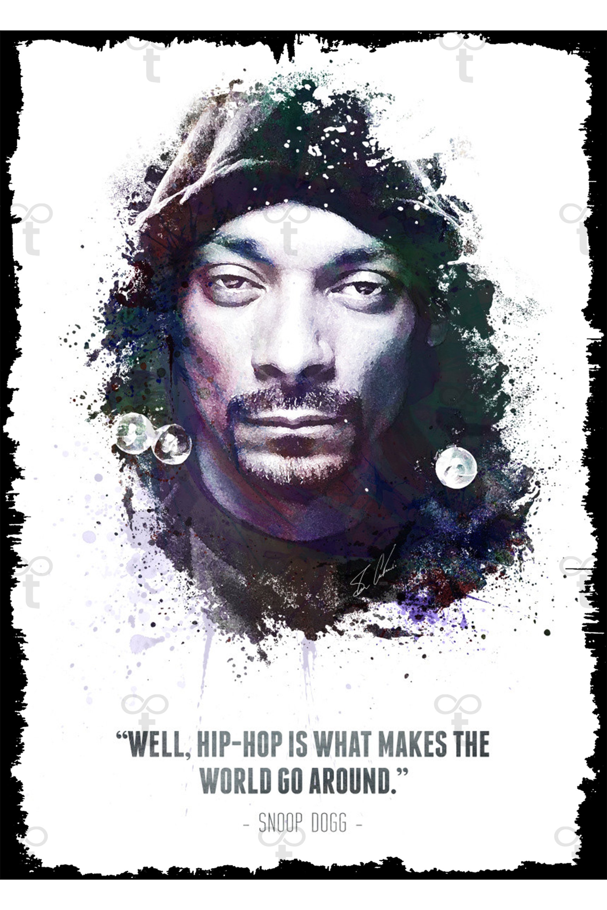 Snoop Dogg Motivasyon Ahşap Tablo