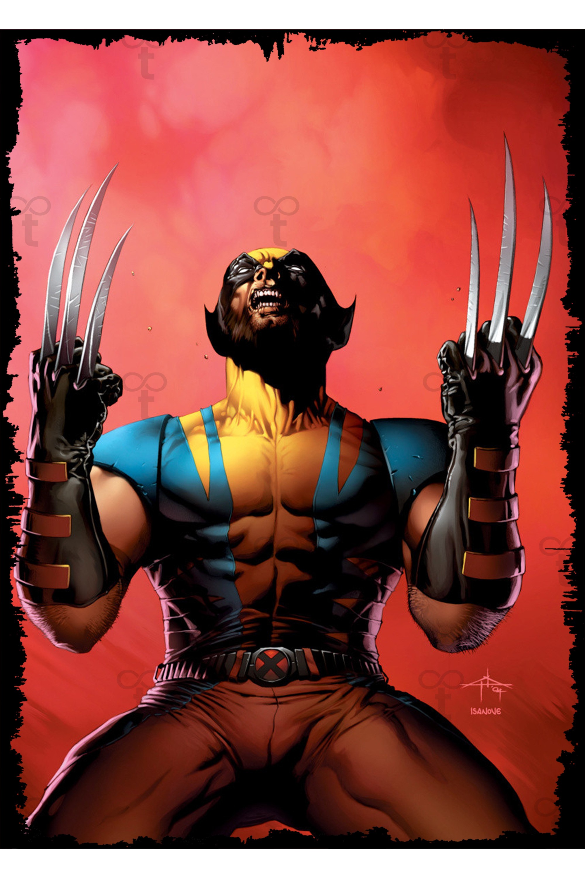 Wolverine Kahraman Temalı Ahşap Tablo