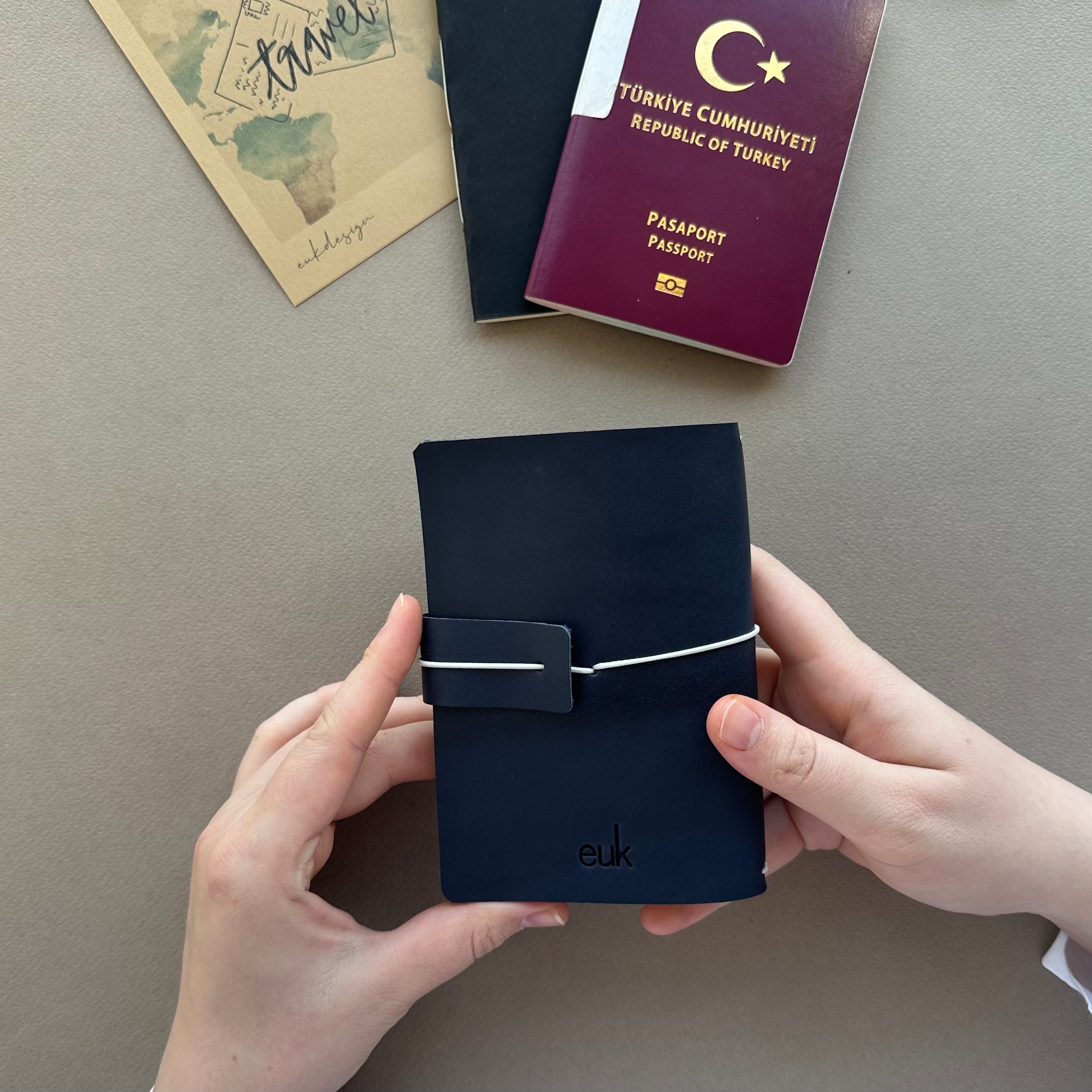 Deri Travelers Notebook Cover Pasaport Size