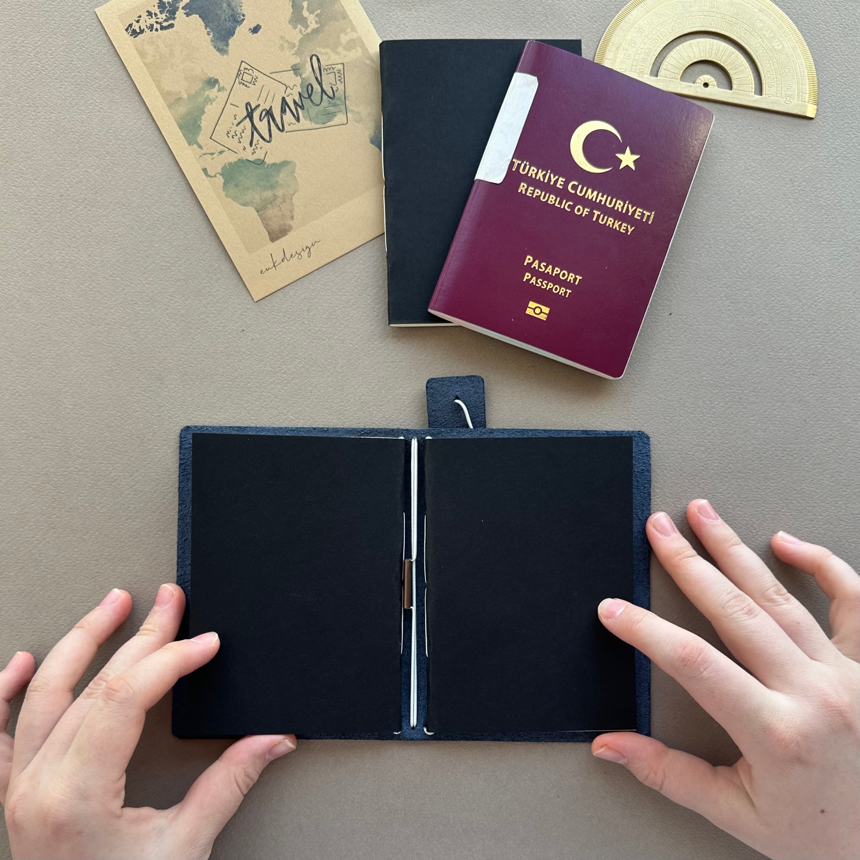 Deri Travelers Notebook Cover Pasaport Size