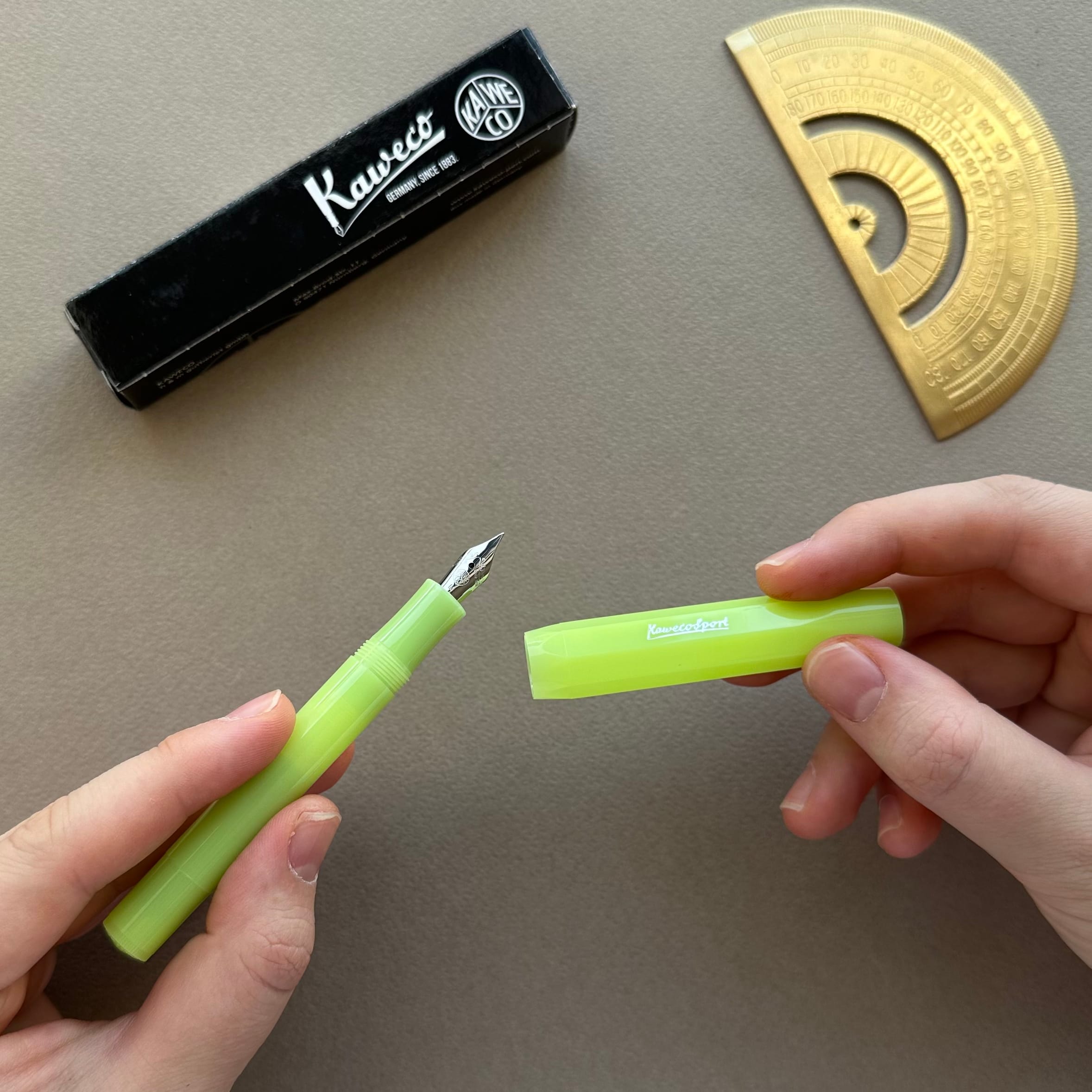 Kaweco Frosted Sport Dolma Kalem Limon Yeşili
