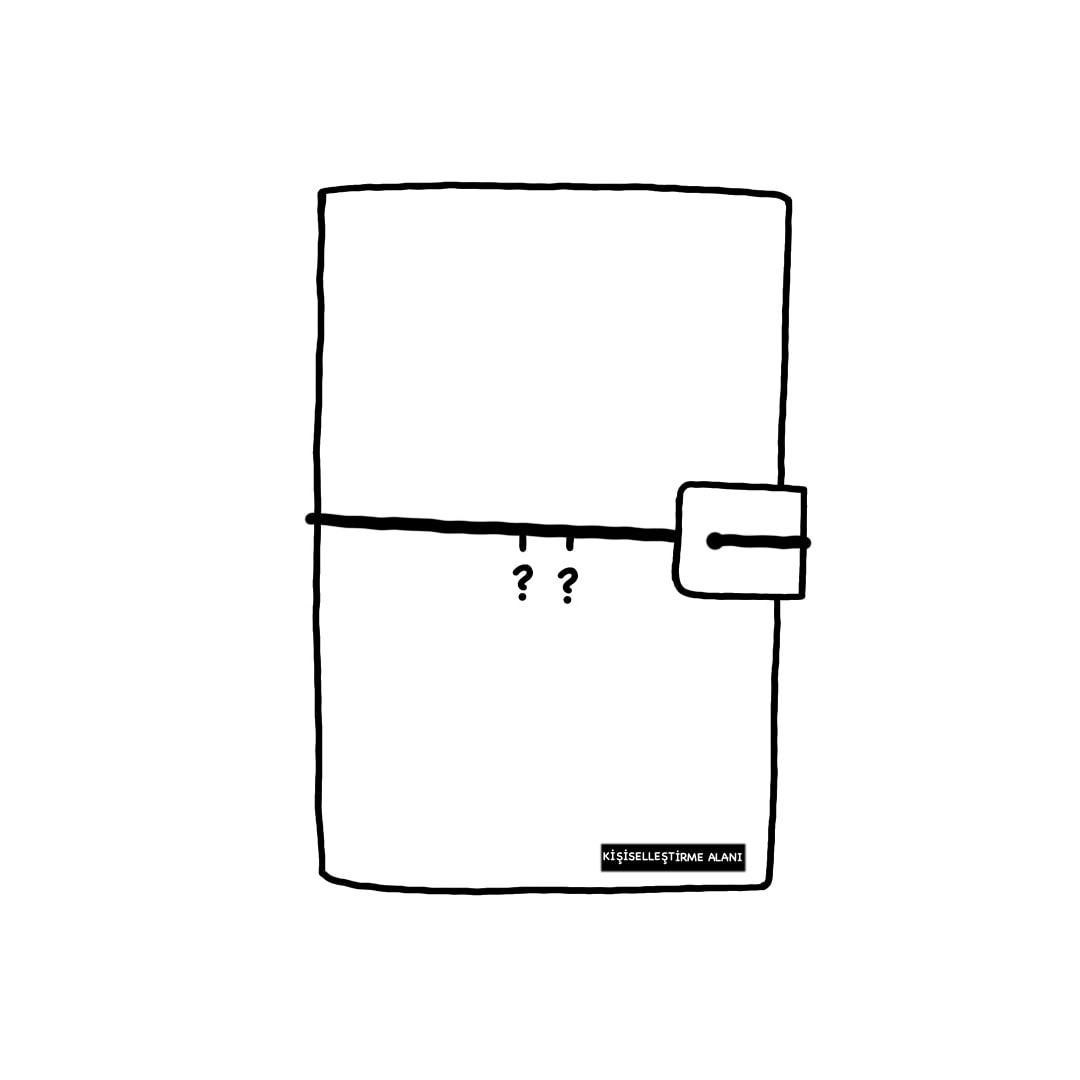 Deri Travelers Notebook Cover Pasaport Size