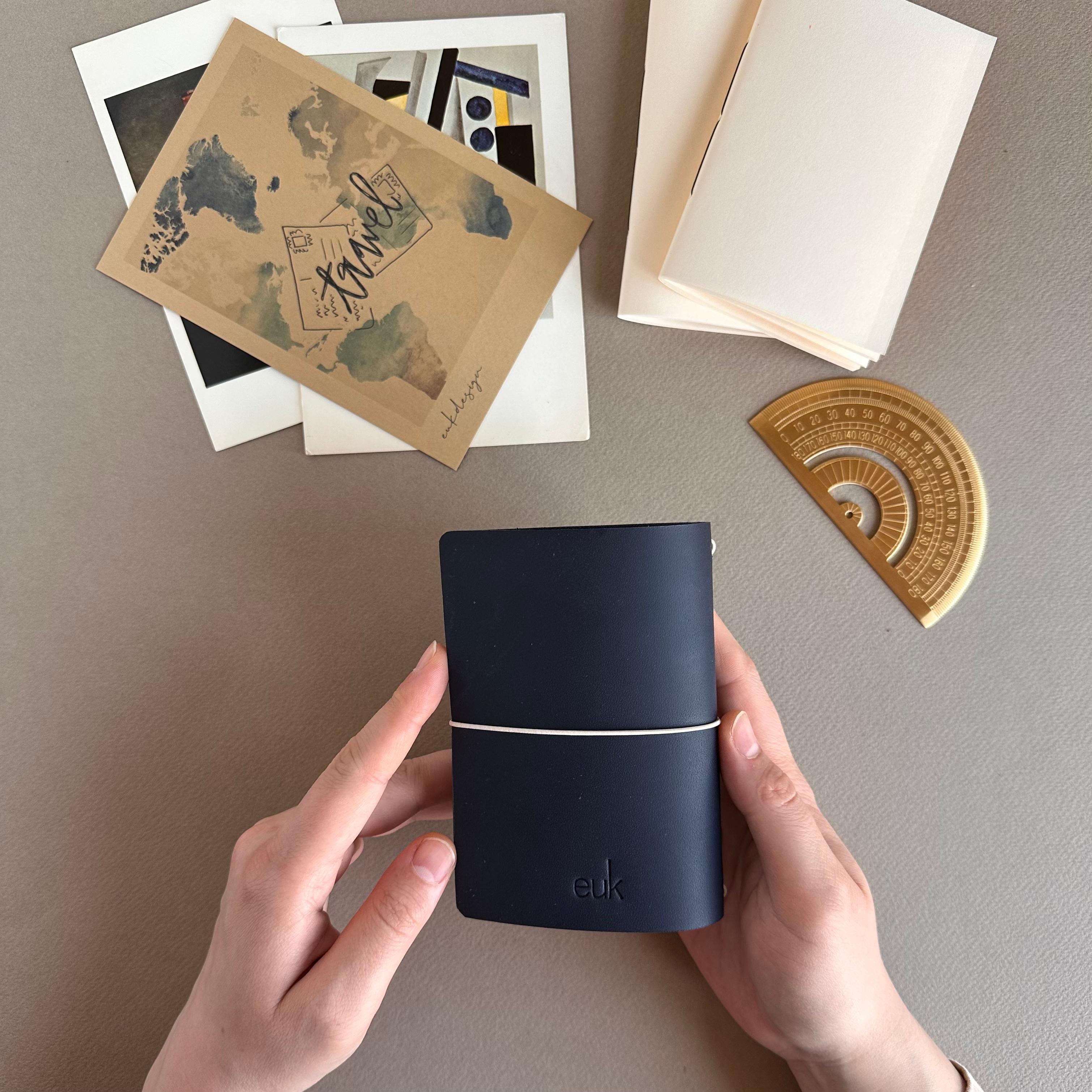 Mini Leather Traveler’s Notebook Cover – Pocket Size