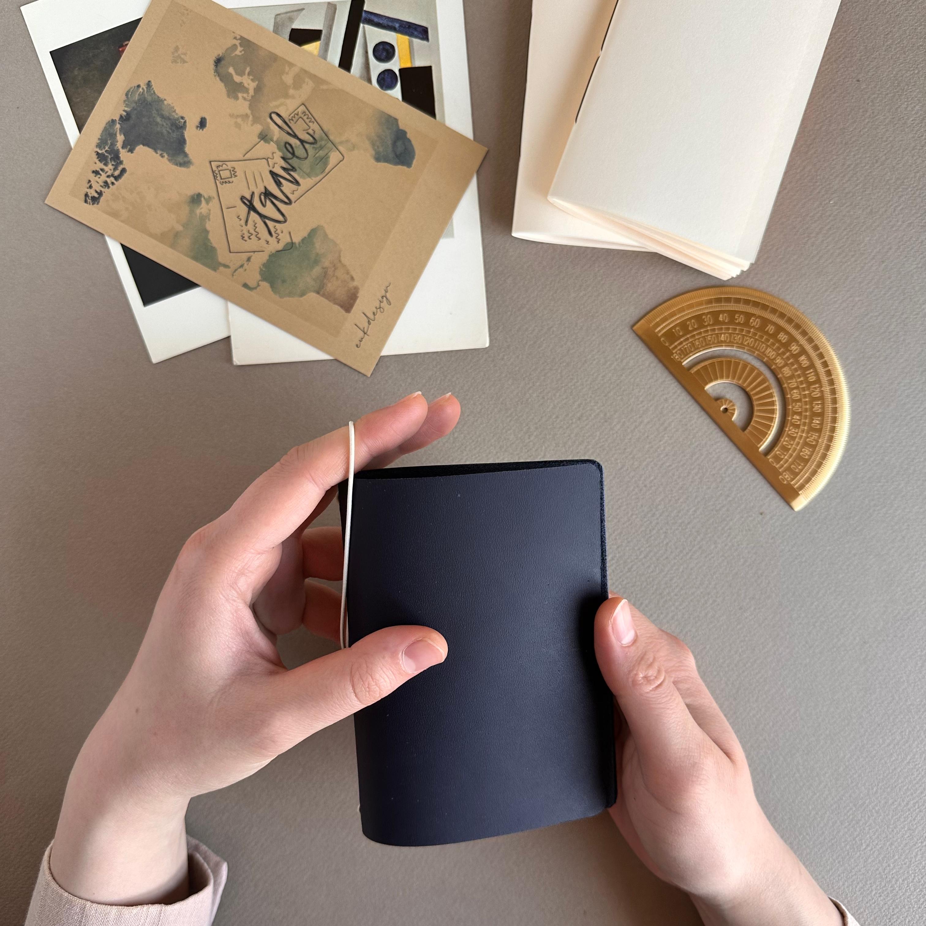 Mini Leather Traveler’s Notebook Cover – Pocket Size