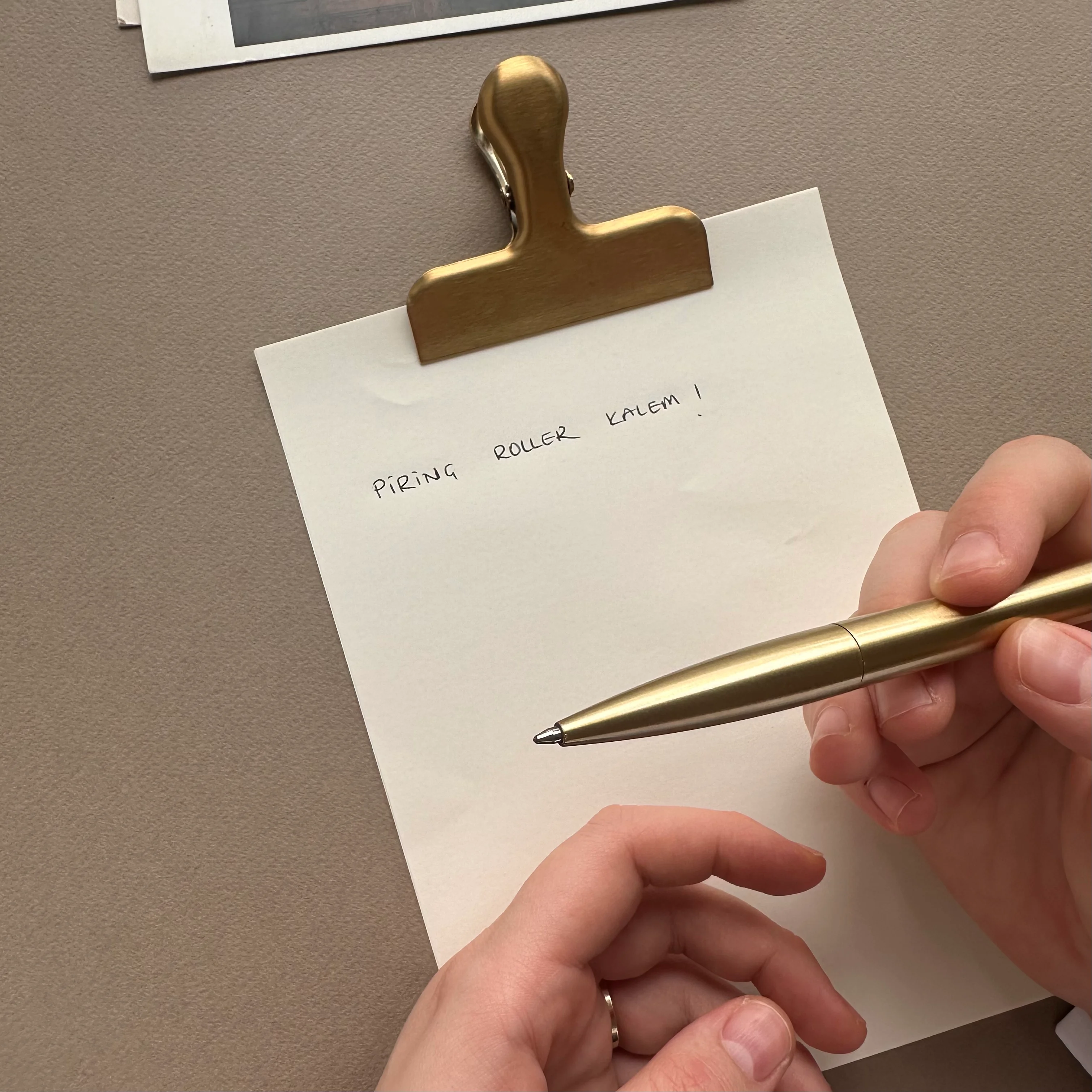 Pirinç Jel Kalem – Twist