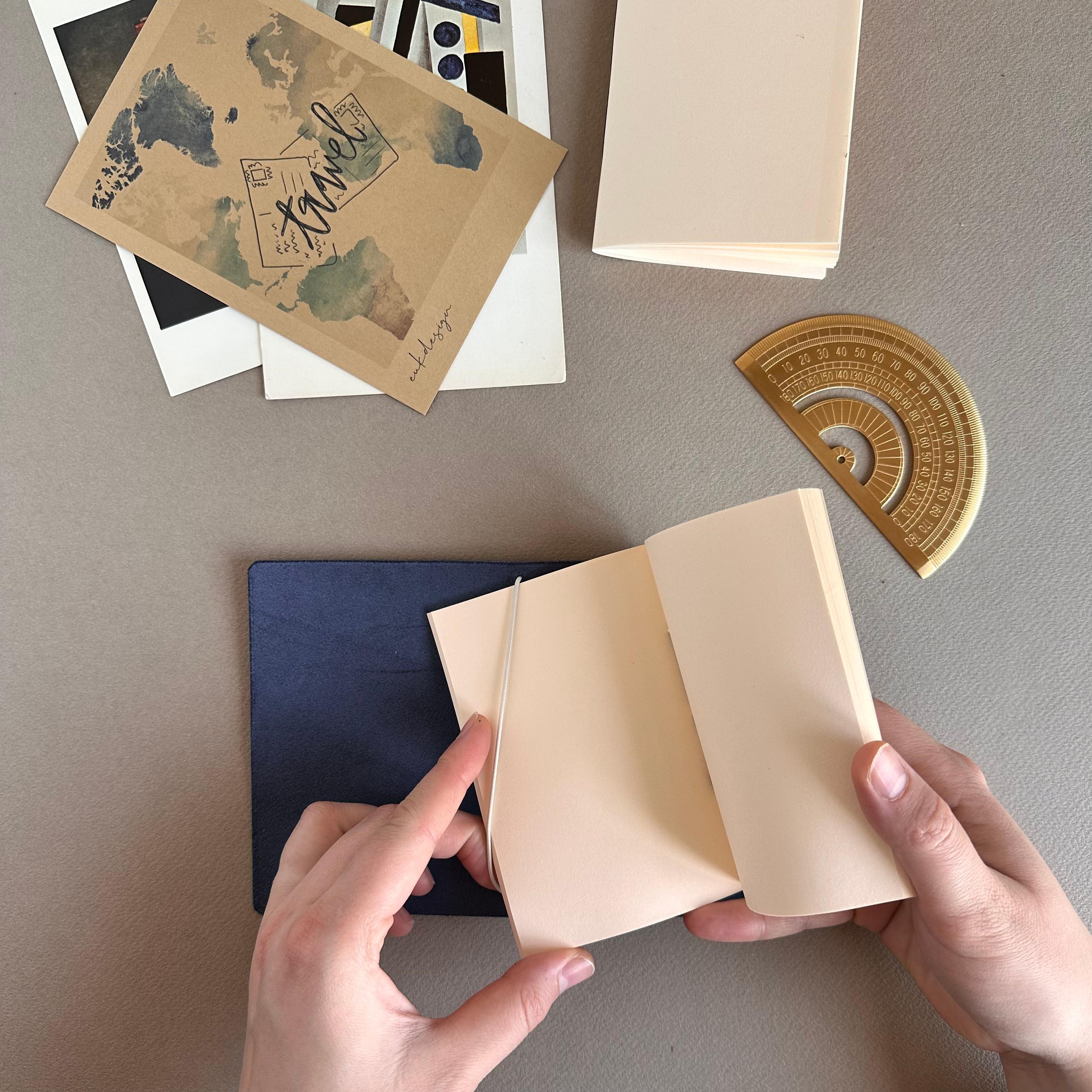 Mini Leather Traveler’s Notebook Cover – Pocket Size