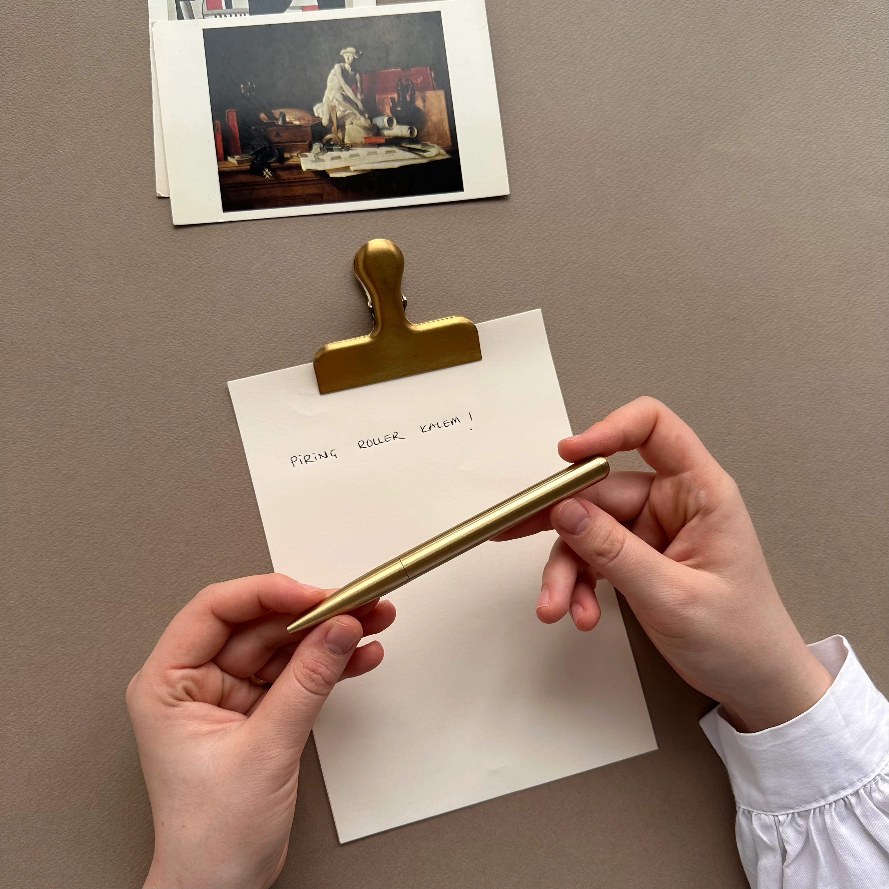 Pirinç Jel Kalem – Twist