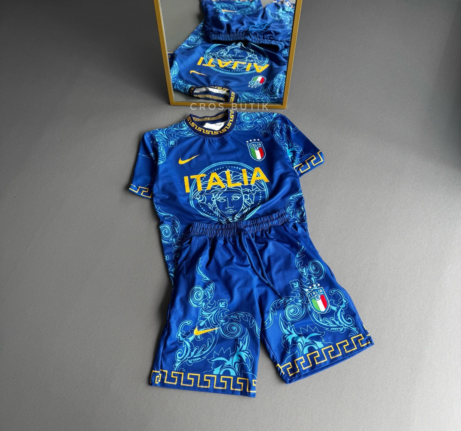 İtalya Şortlu Takım - Mavi
