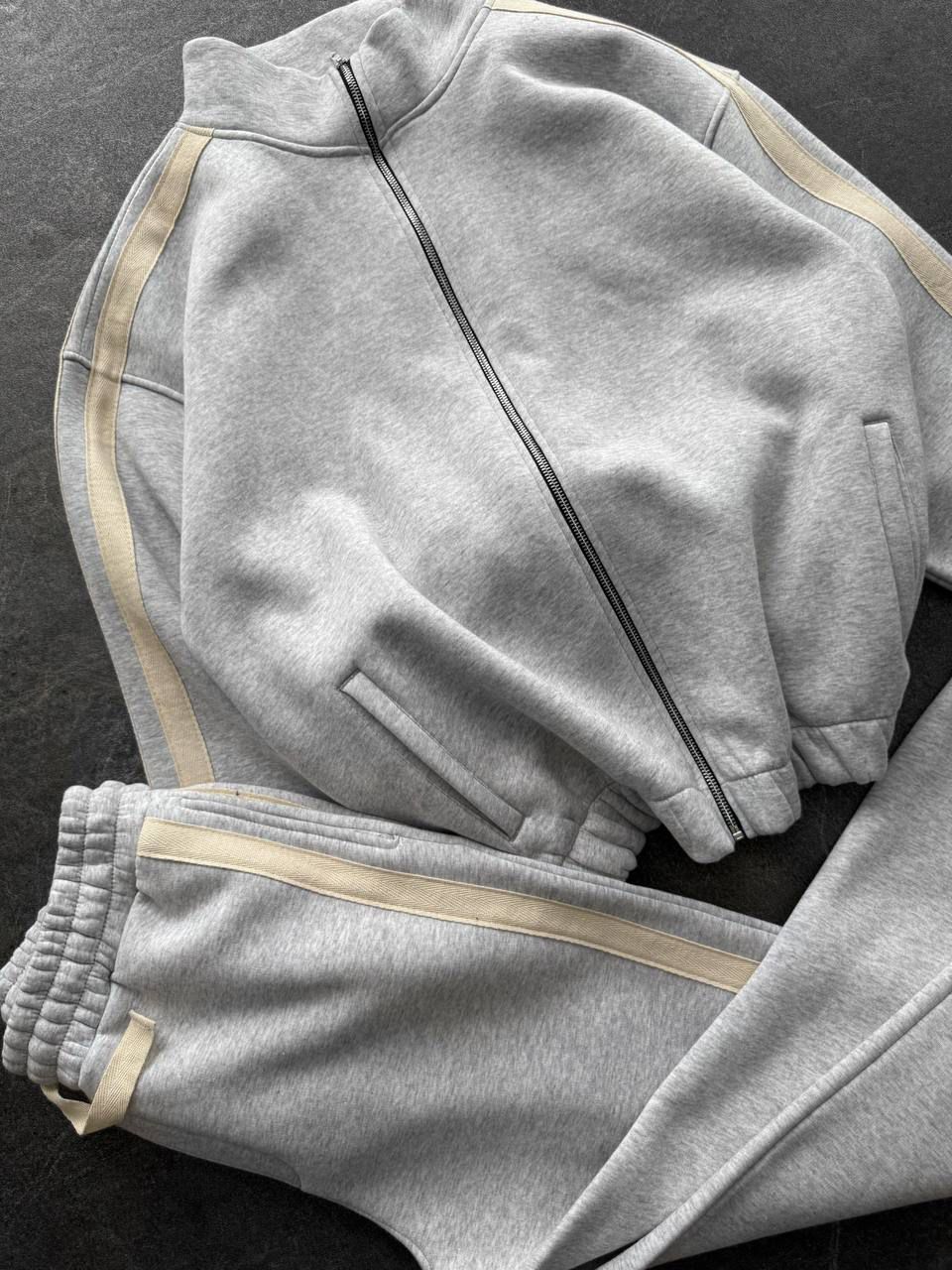 GRİ BEJ BİYELİ TAKIM 