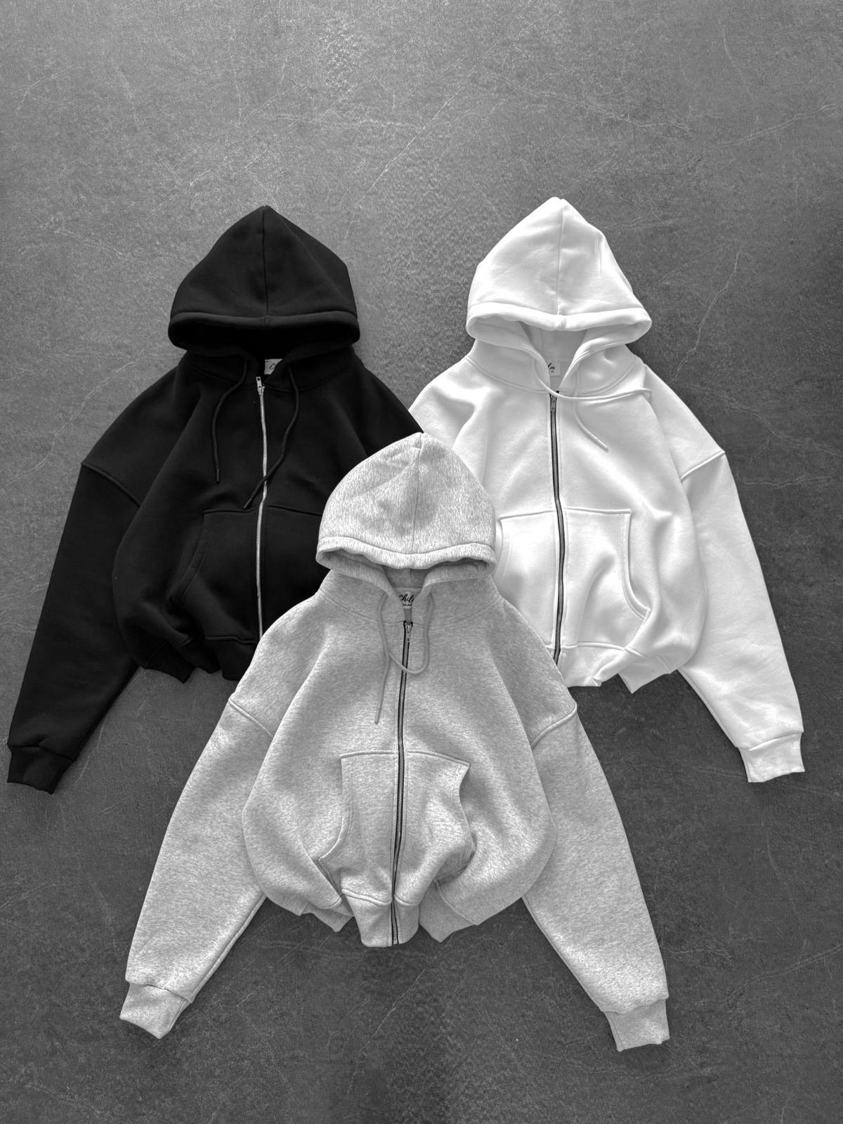 Basic Kapşonlu Hırka