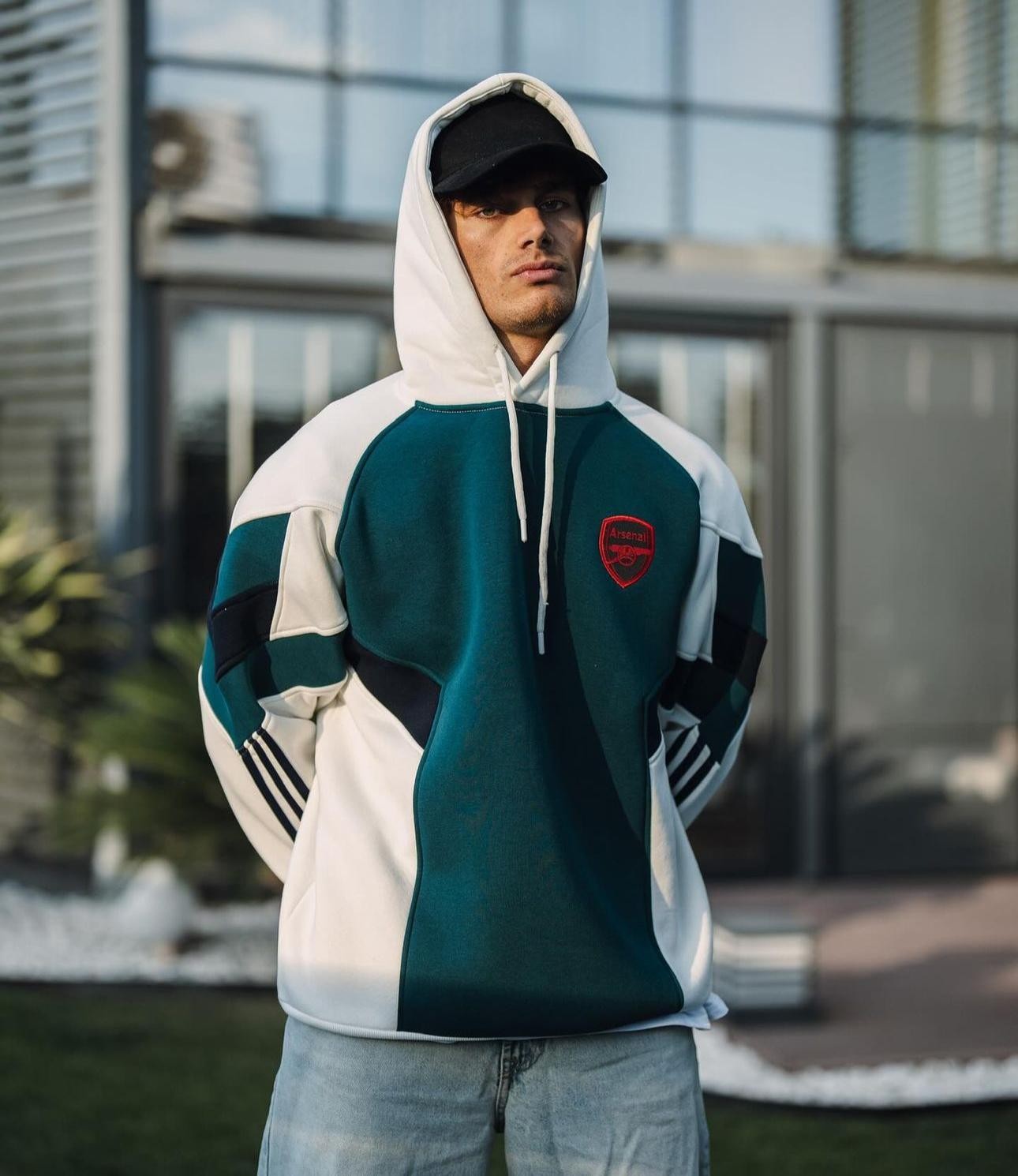 Arsenal Kapşonlu Sweat 