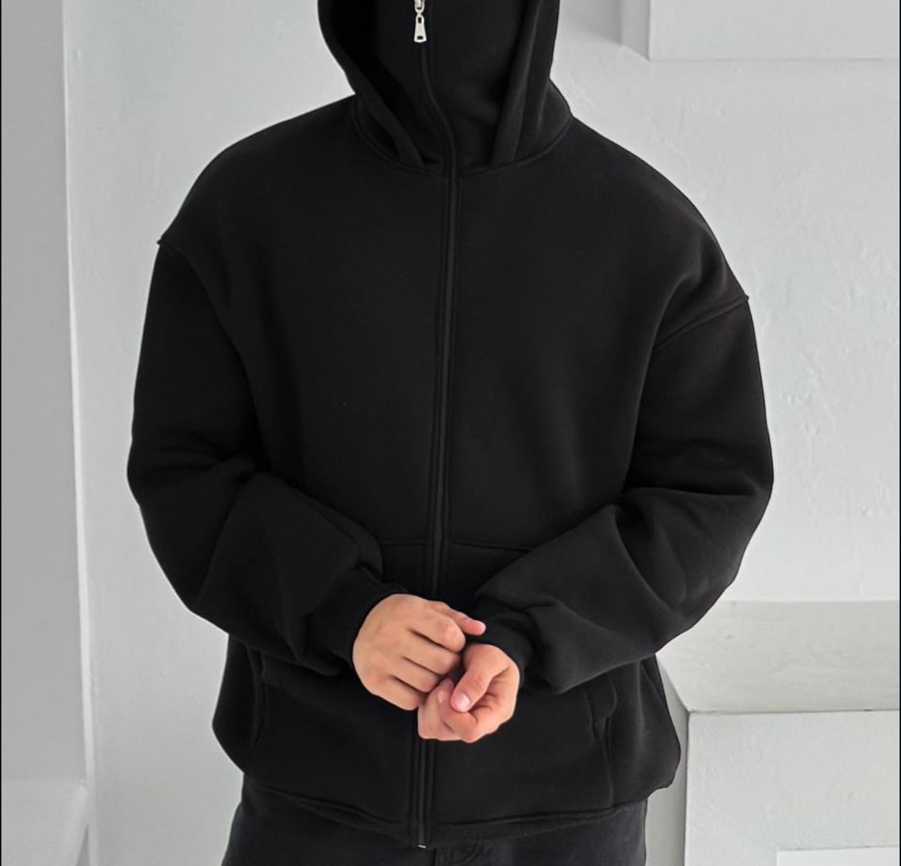 Siyah Ninja Hoodie