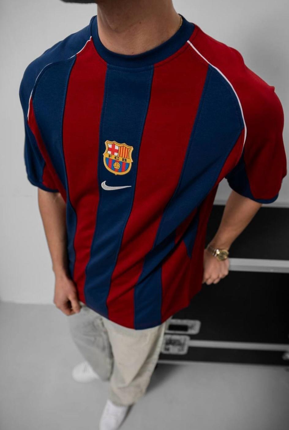 Barcelona Nakış Logo T-Shirt
